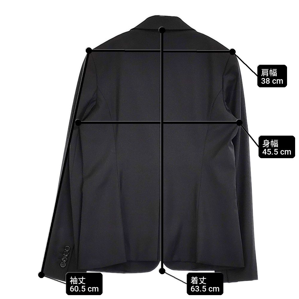 theory luxe エグゼクティブ ジャケットBERGMAN3 黒 40 theory luxe BERGMAN3 EXECUTIVE サイズ40 日本製 テーラード