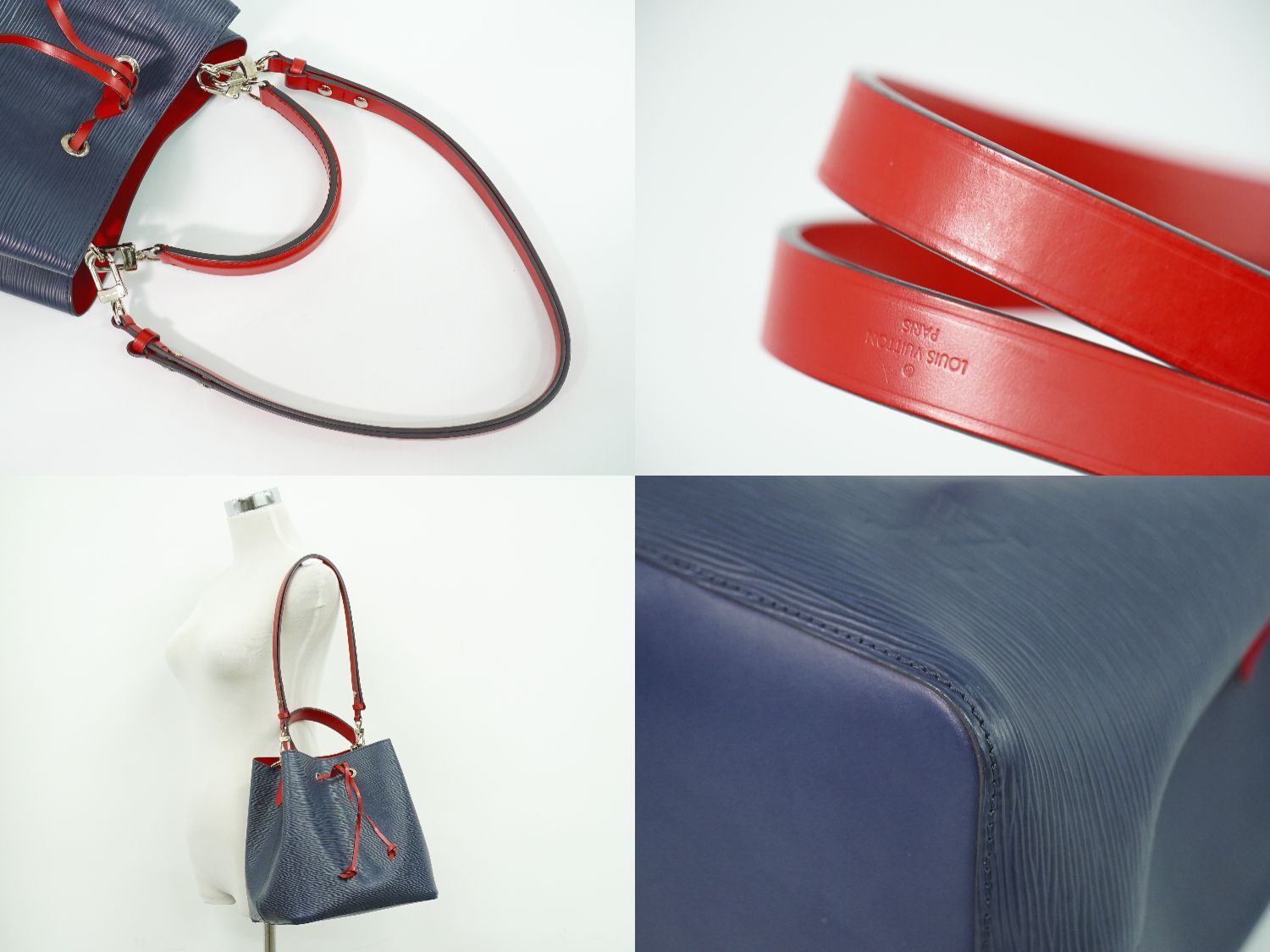 LOUIS VUITTON ネオノエ 2WAYハンドバッグ エピ レザー アンディゴ 