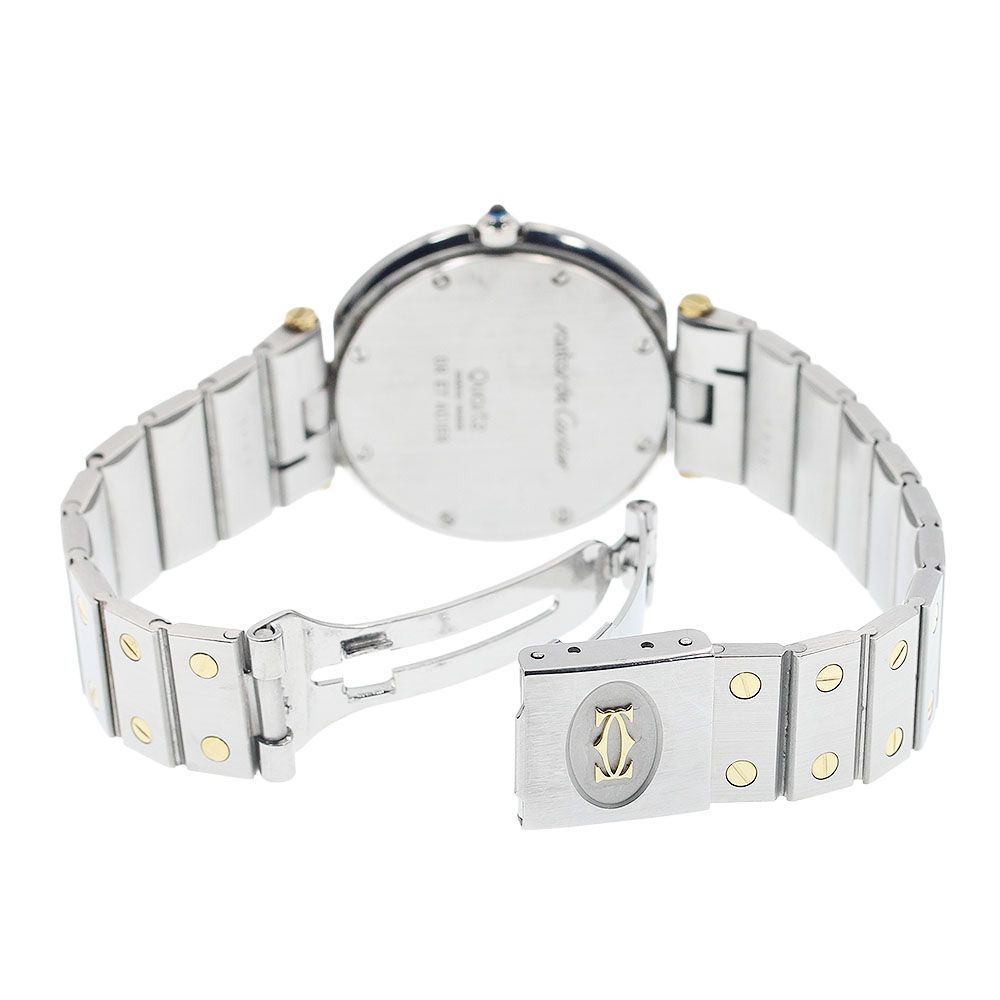 カルティエ CARTIER サントスラウンド LM コンビ YGベゼル クォーツ