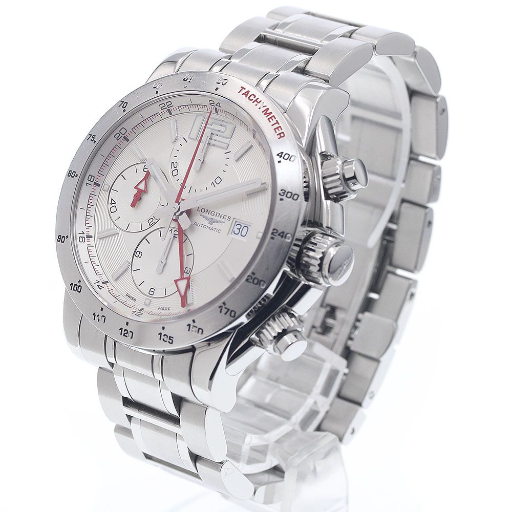  ロンジン LONGINES L3.670.4 スポーツ アドミラル デイト クロノグラフ GMT 自動巻き メンズ _932267 半袖シャツ 自動巻き時計 腕時計(アナログ)