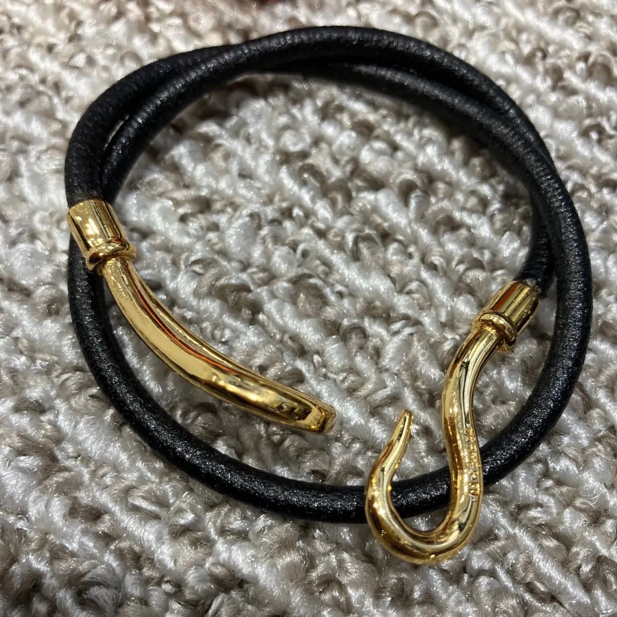 美品 HERMES ブラウンレザー ブレスレットとエルメス ジャンボ 