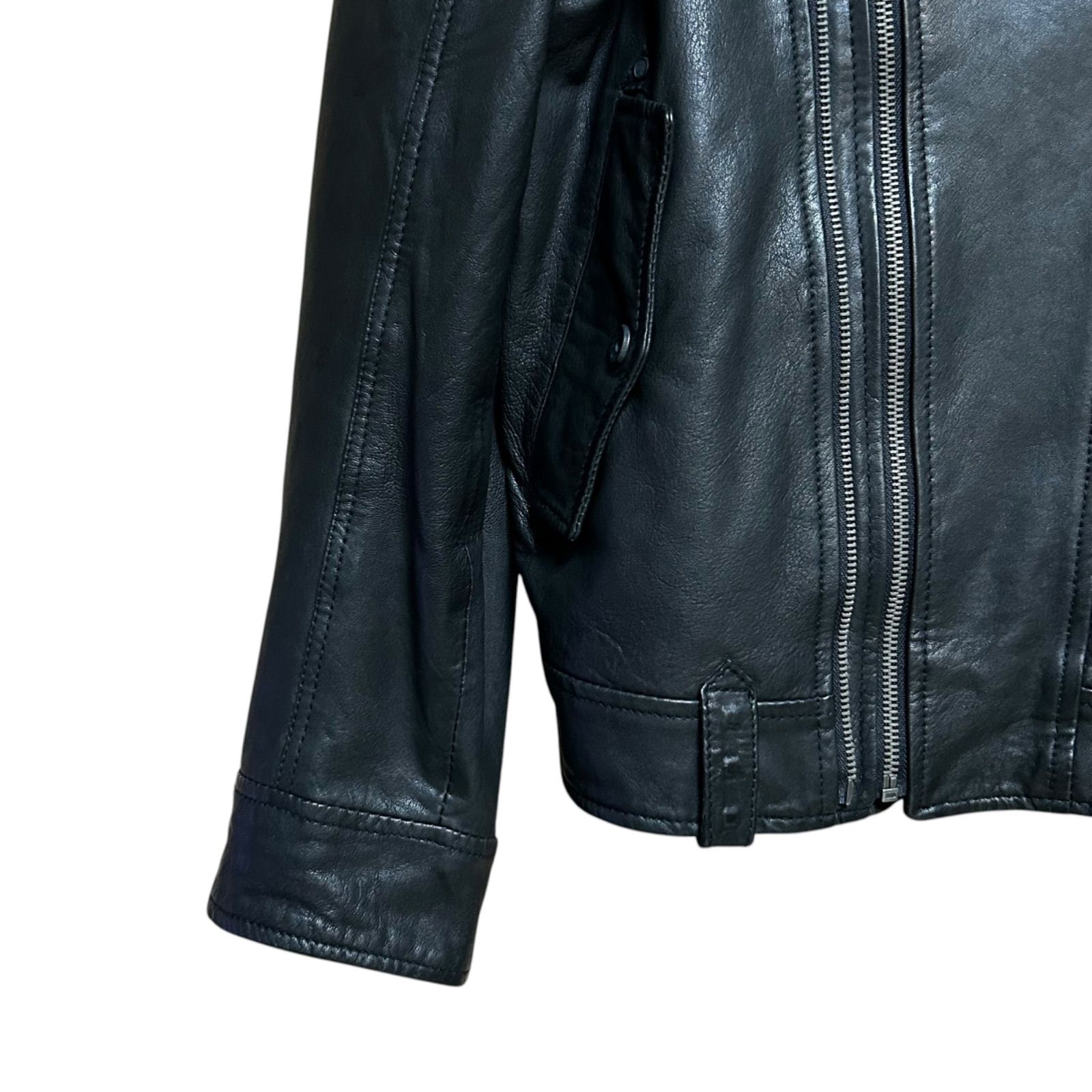 希少XXL 定価10万超 ディーゼル 羊革 DIESEL ダブルライダース