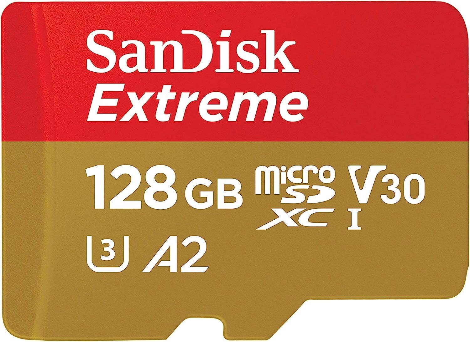 新品 マイクロSDカード microSD 128GB UHS-I U3 V30 Nintendo Switch 対応 書込最大90MB/s Full HD & 4K Extreme SDSQXAA-128G-GN6MN & SOLOFIS レンズクリーナー付