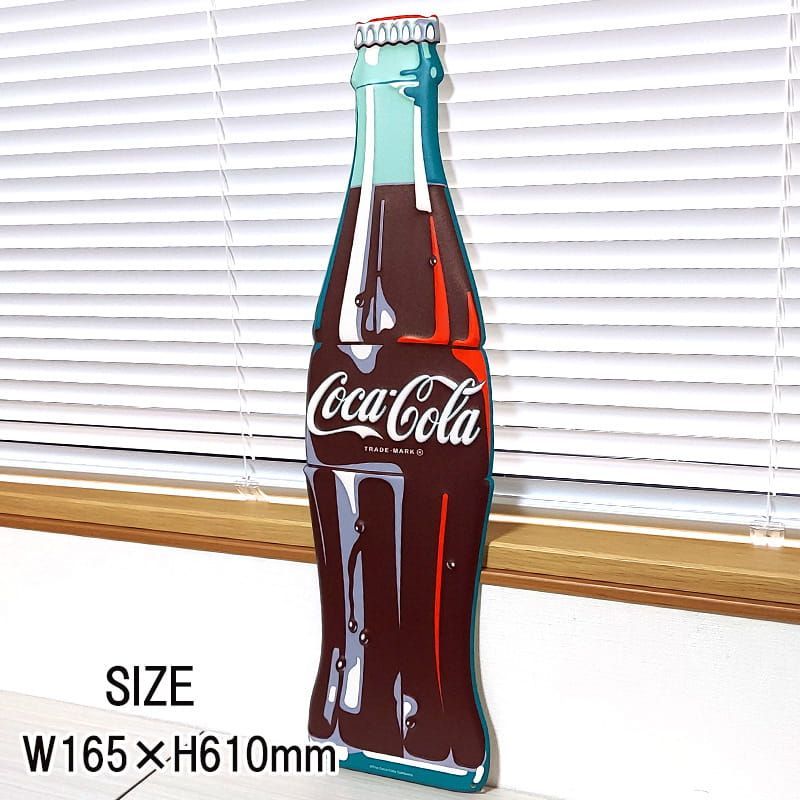 ブリキ看板 ガレージ レトロ コカコーラ ボトル COCA COLA 