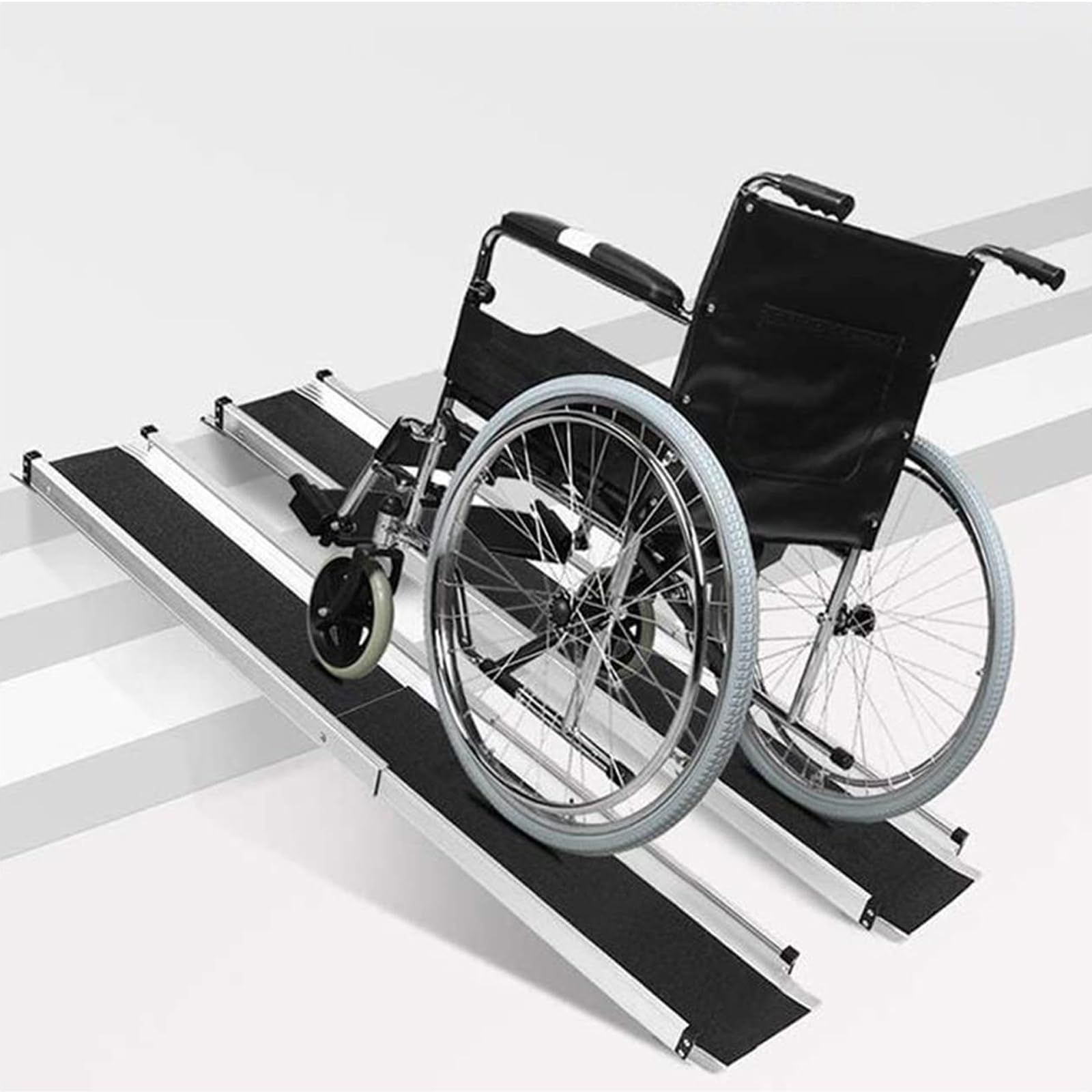 軽量 携帯便利 重量6kg 車椅子 用 スロープ 二段伸縮 長さ74.5/122cm 
