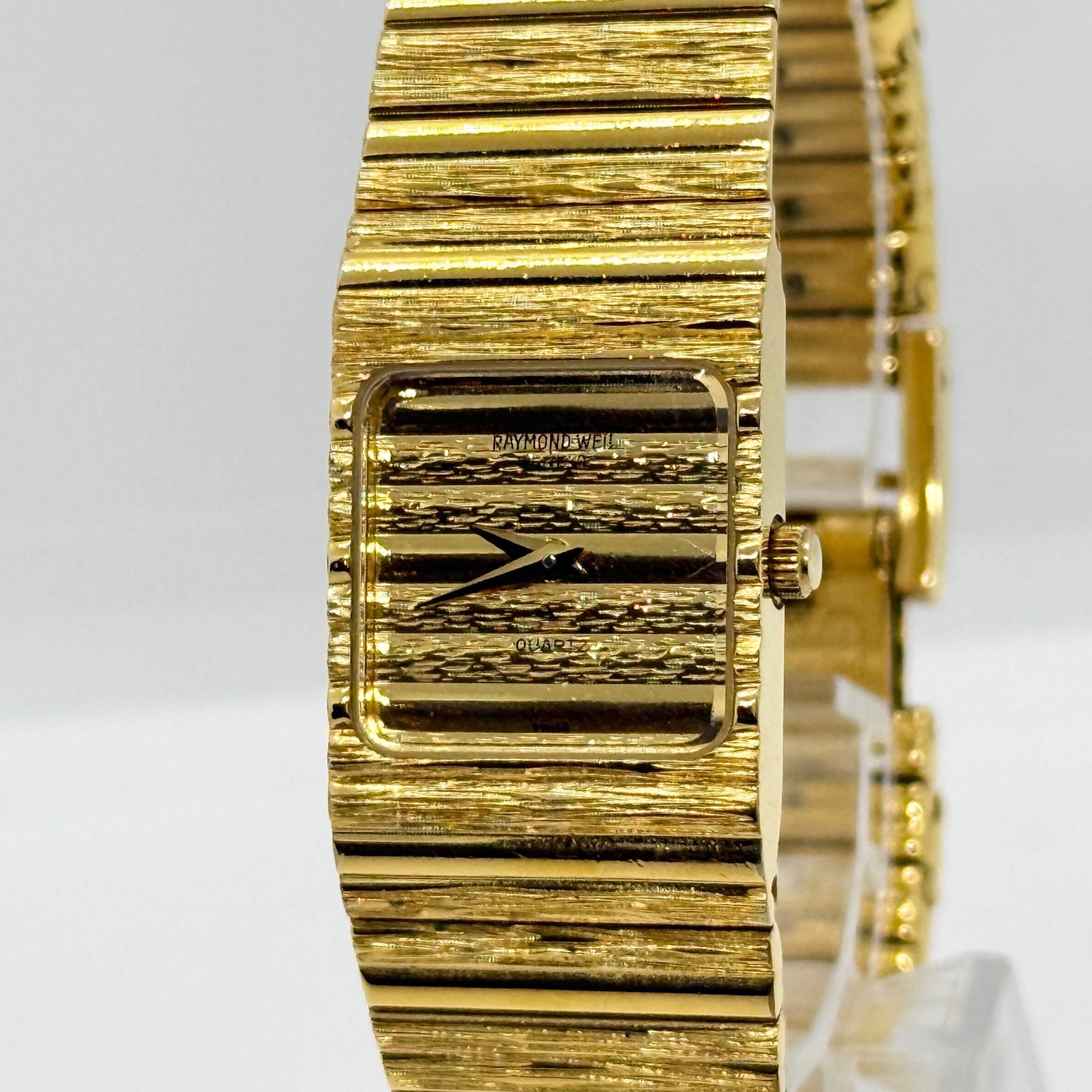 18K ゴールド RAYMOND WEIL レイモンド ウェイル 8056 ゴールド QZ 