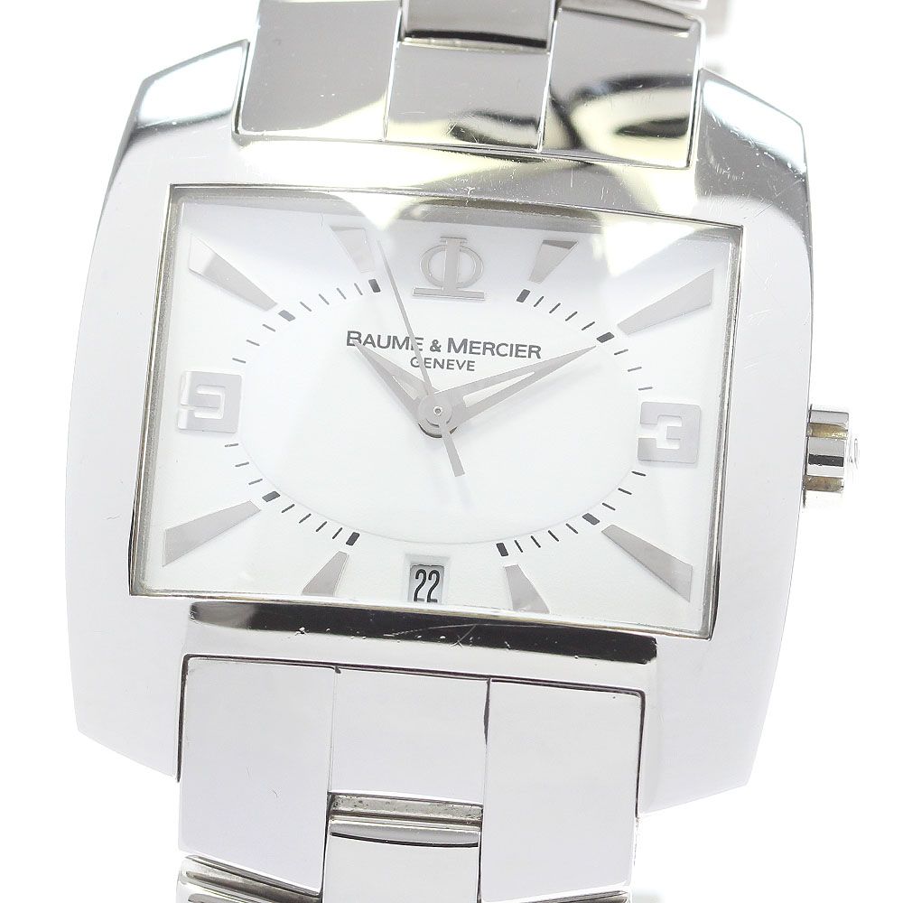 ボーム＆メルシェ Baume & Mercier 65446 ハンプトン スピリット デイト クォーツ レディース 箱・保証書付き_846104【ev20】 ボーム＆メルシェ Baume & Mercier 65446 ハンプトン スピリット