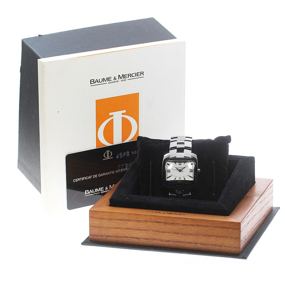 ボーム＆メルシェ Baume & Mercier 65446 ハンプトン スピリット デイト クォーツ レディース 箱・保証書付き_846104【ev20】 ボーム＆メルシェ Baume & Mercier 65446 ハンプトン スピリット
