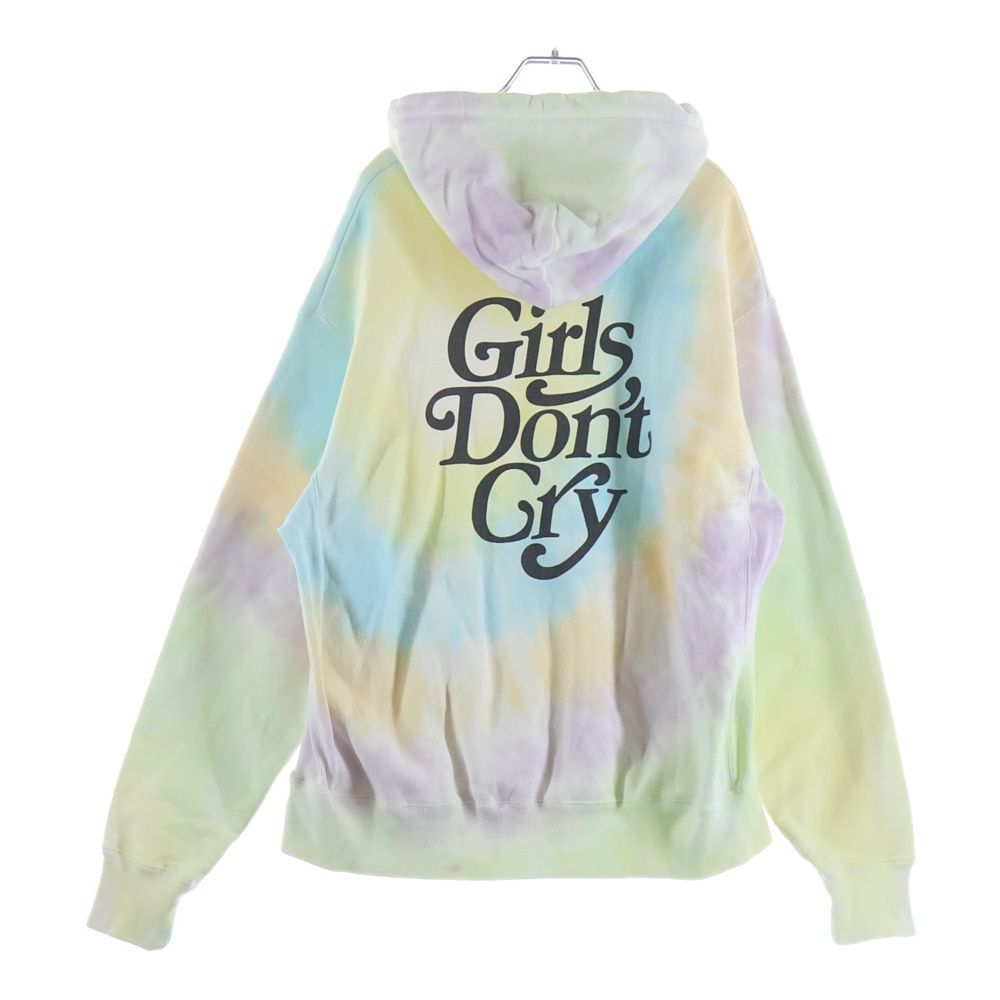 Girls Don't Cry ガールズドントクライ ×READYMADE レディメイド ロゴプリント タイダイ スウェット プルオーバーパーカー マルチ Girls Don't Cry (ガールズドントクライ) ×READYMADE レディメイド