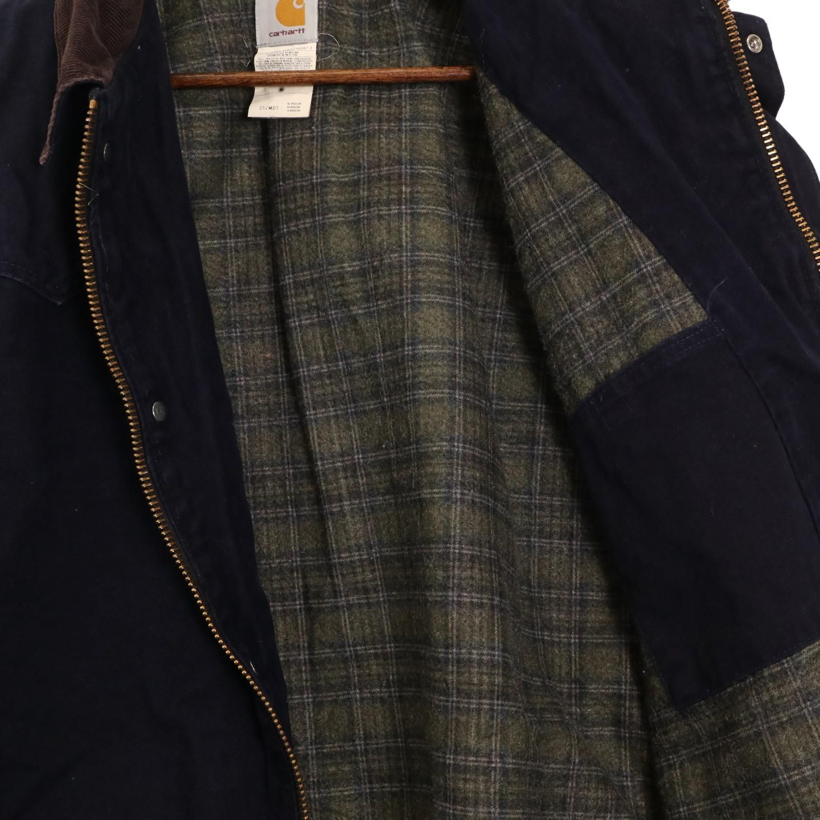 00年代 Carhartt カーハート ダックワークジャケット C52MDT ネイビー