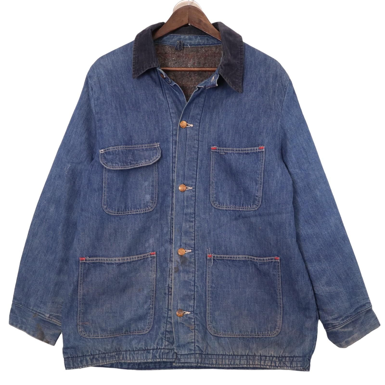70年代 Wrangler ラングラー デニムカバーオール ブルーベル ライト