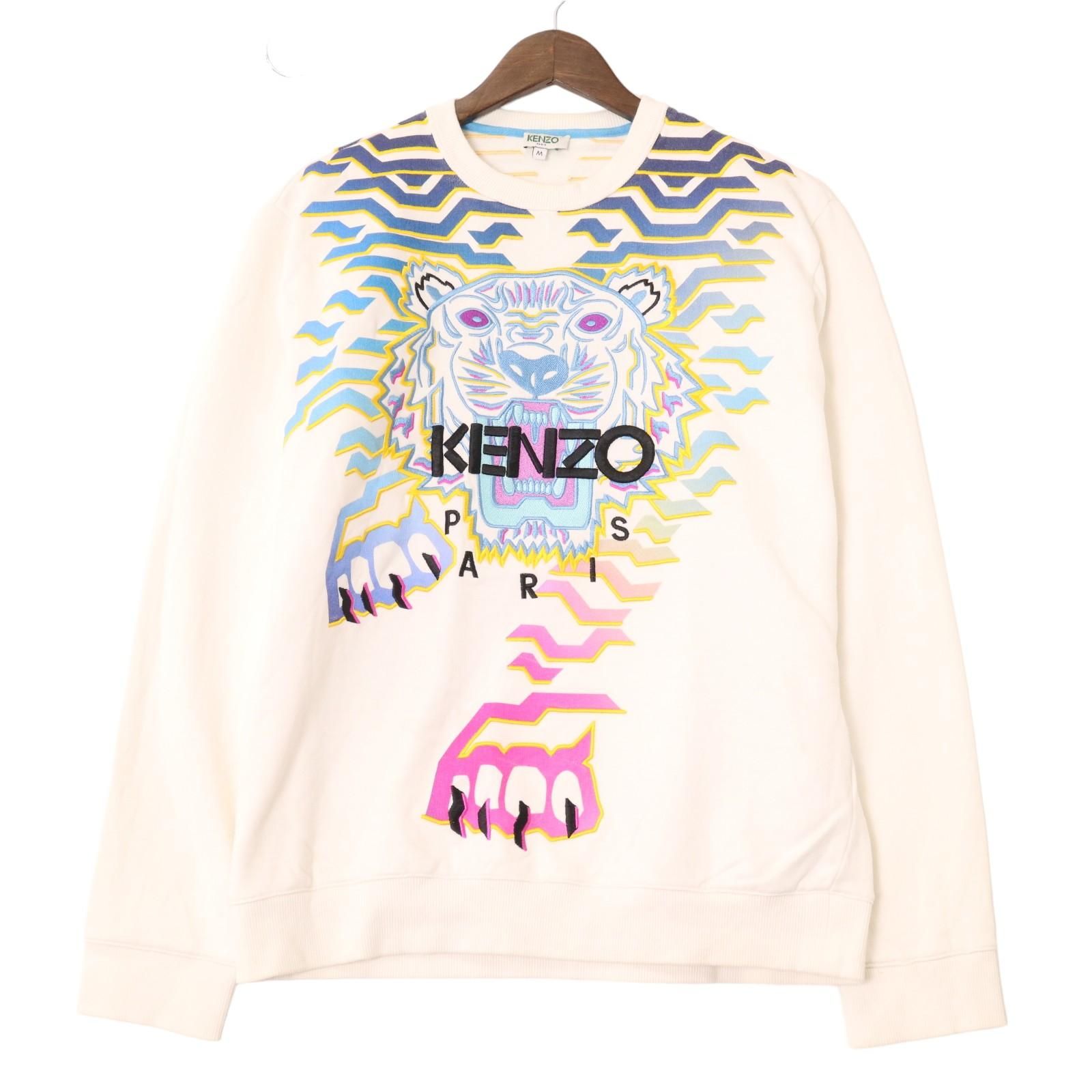 00年代 KENZO ケンゾー Geo Tiger スウェット ホワイト (メンズ M 