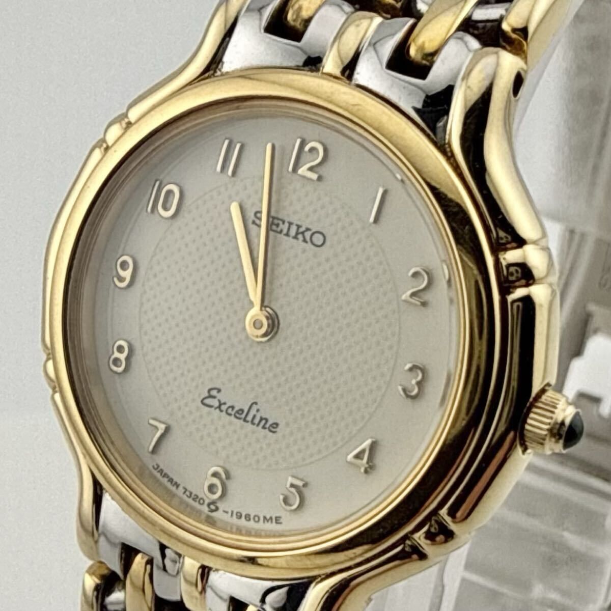 ベルト不良 】SEIKO 7320-041A セイコー EXCELINE エクセリーヌ 