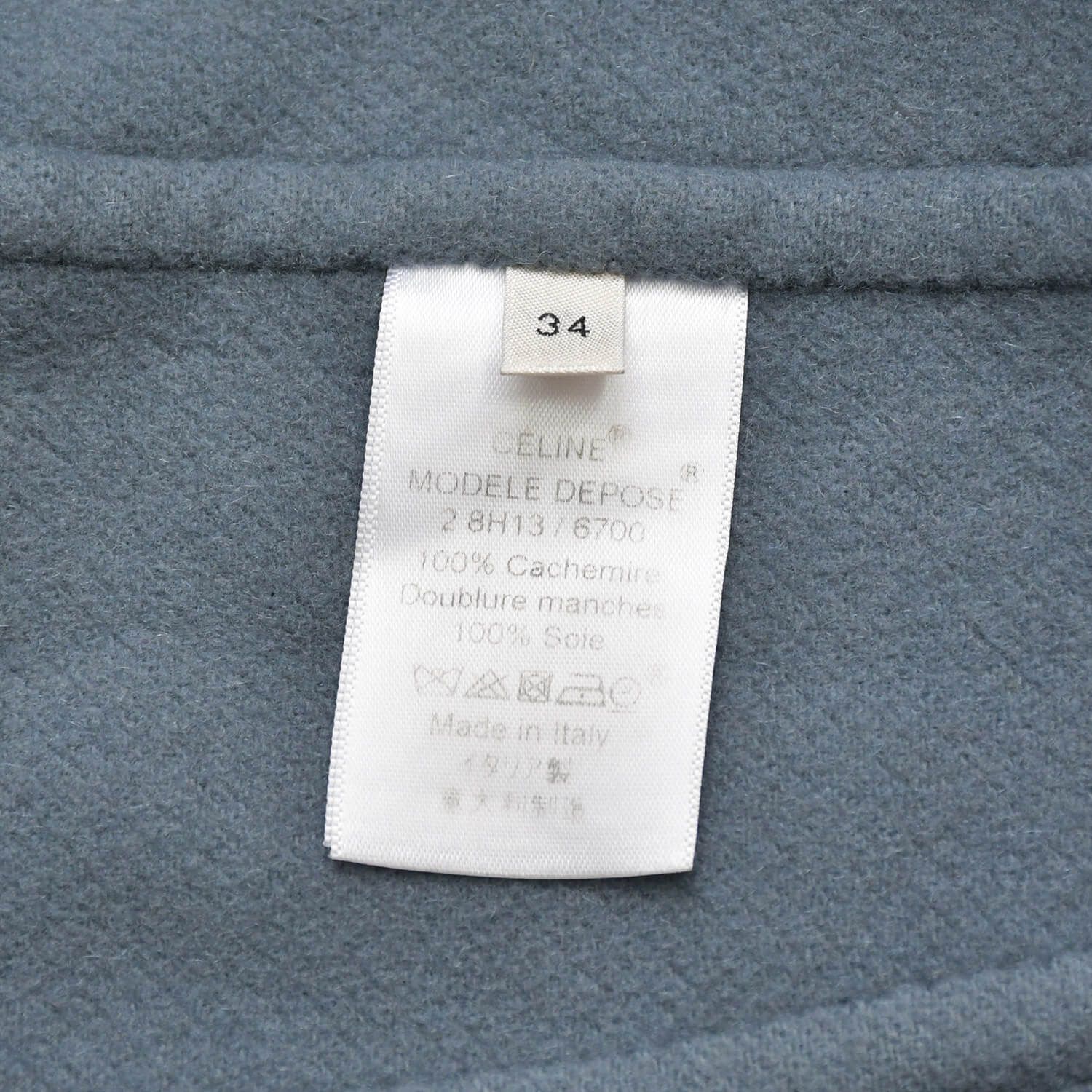 極美品 CELINE セリーヌ フィービー期 エグクロンビーコート カシミヤ