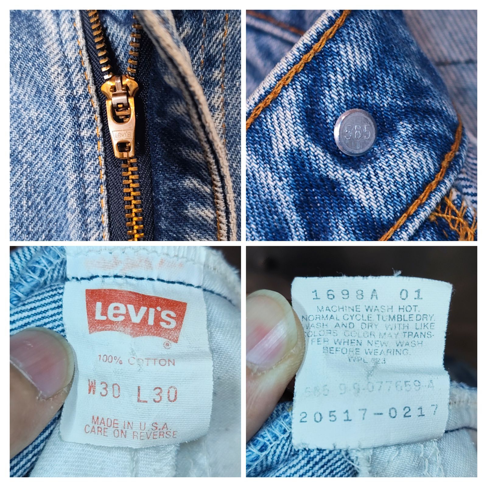 90s リーバイス 517 オレンジタブ デニム パンツ USA製 W30 L30