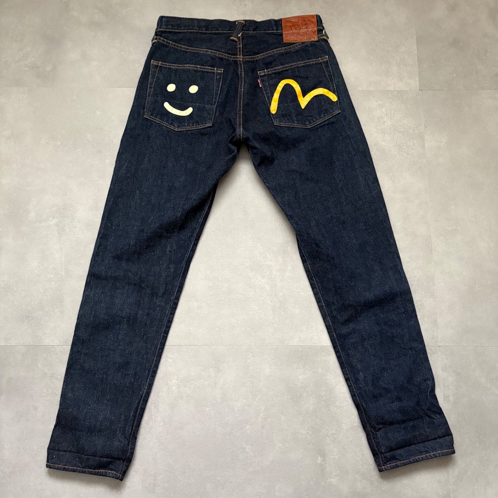 EVISU エヴィス 2025 No2 デニムパンツ 33×32 濃紺 赤耳 セルビッチ