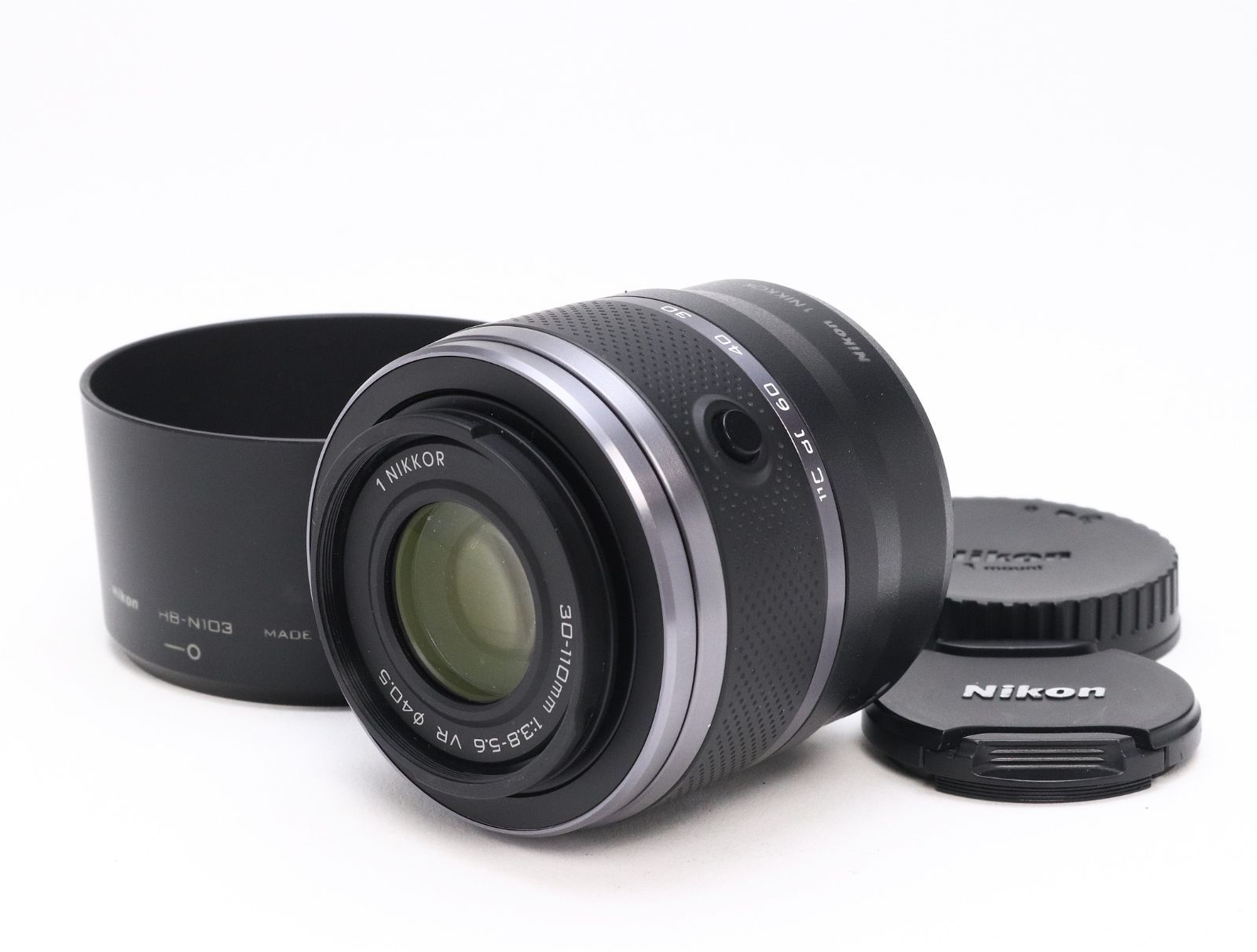 B+ (並品) Nikon ニコン 1 NIKKOR VR 30-110mm F3.8-5.6 ブラック 初期