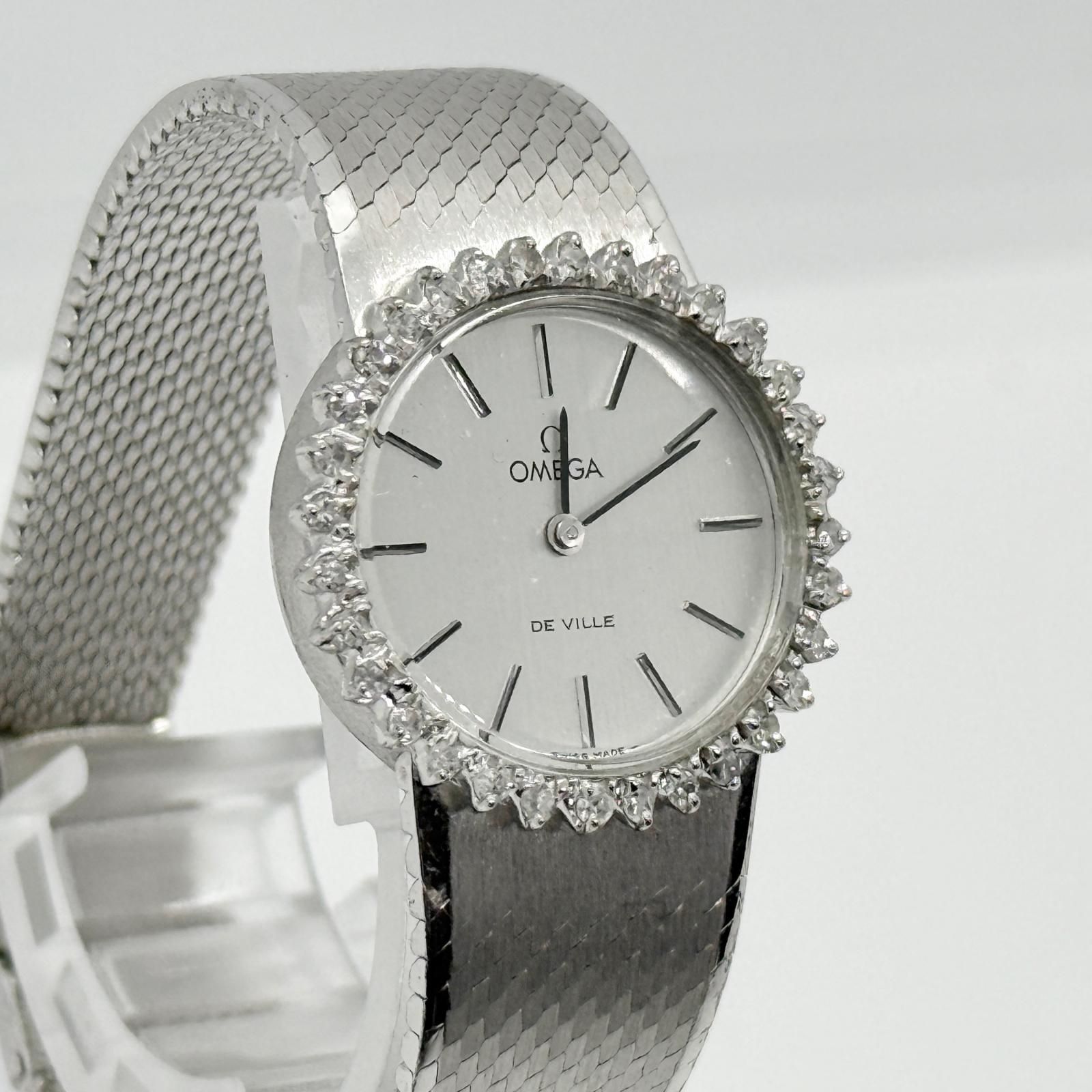 OMEGA オメガ DE VILLE デヴィル シルバー 手巻き レディース ダイヤ 