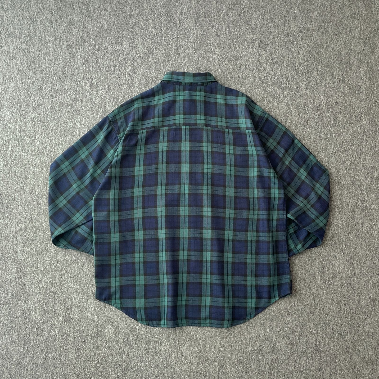 80s 90s PRIDES LANDING デザインシャツ レトロチェック ネル バイ 