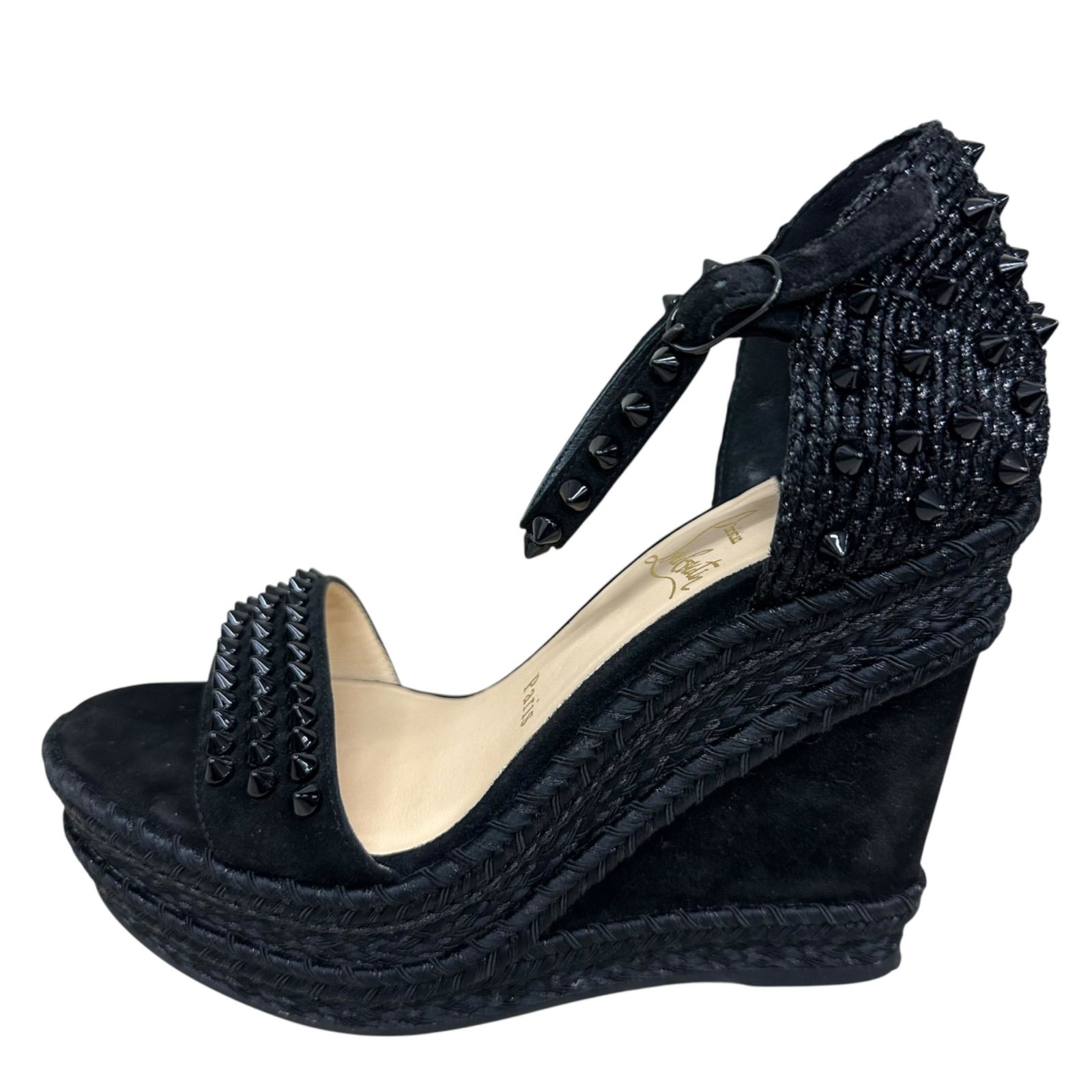 Christian Louboutin マドモニカ ウェッジソール （37） CHRISTAIN LOUBOUTIN MADMONICA クリスチャンルブタン サンダル