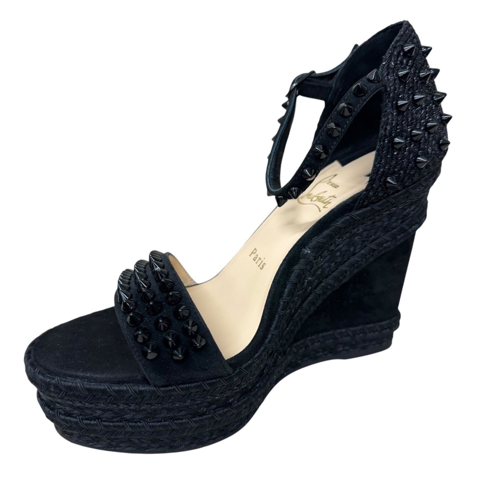 Christian Louboutin マドモニカ ウェッジソール （37） CHRISTAIN LOUBOUTIN MADMONICA クリスチャンルブタン サンダル