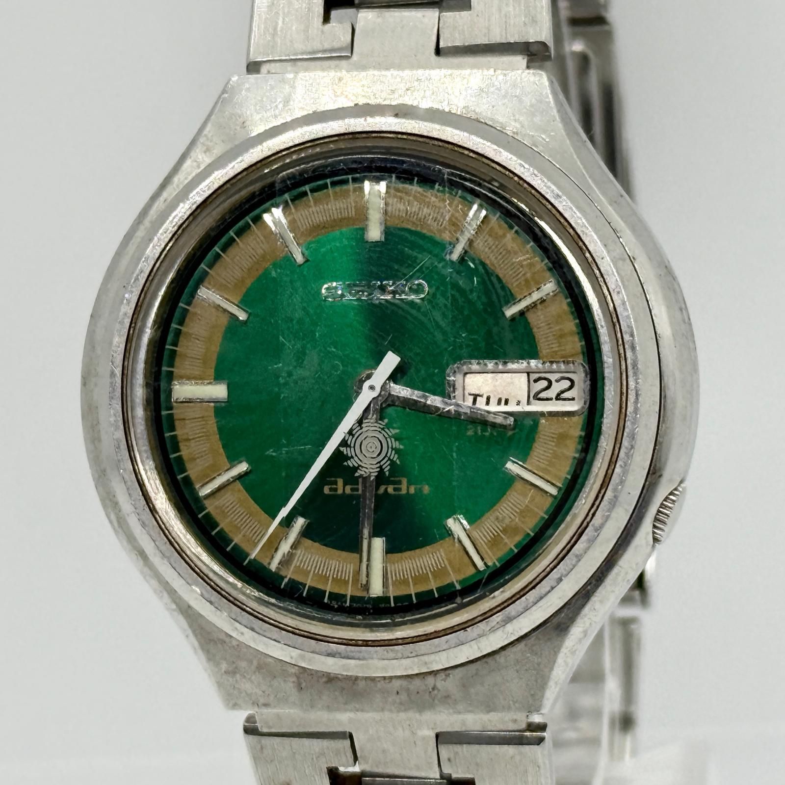 SEIKO セイコー advan アドバン 7019-7160 グリーン AT メンズ 