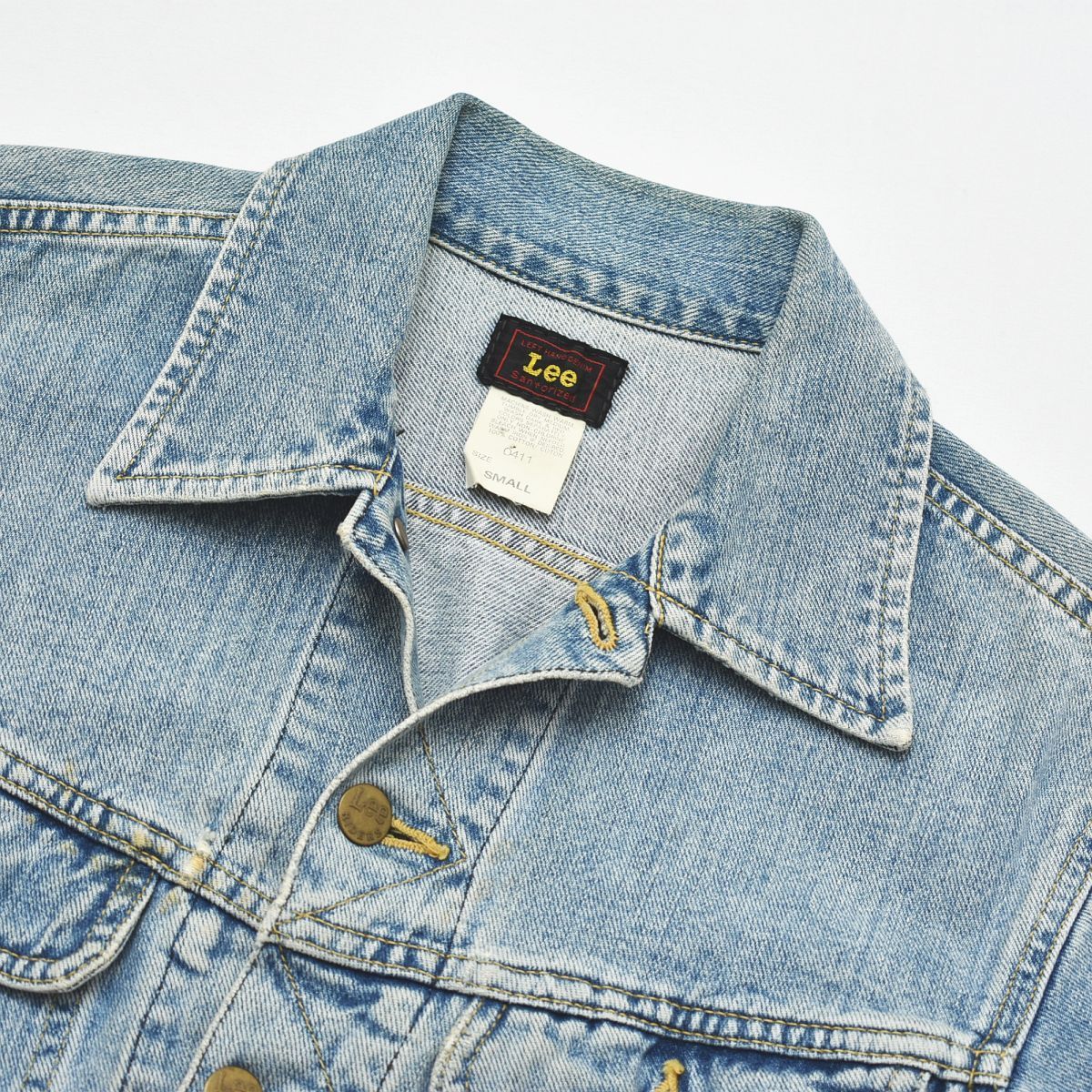 復刻】 90s 赤タグ 日本製 リー Lee デニムジャケット S インディゴ 