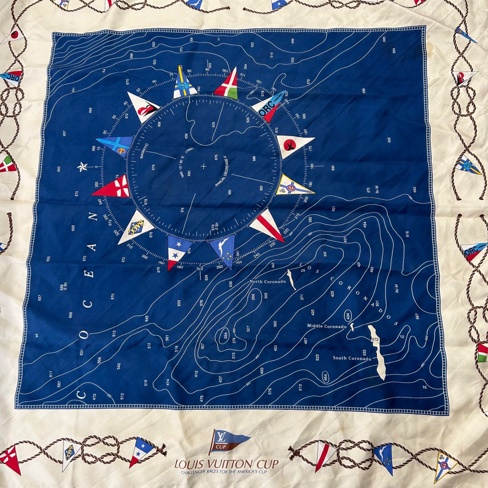 Louis Vuitton 海図デザイン スカーフ Louis Vuitton 海図デザイン スカーフ - メルカリ