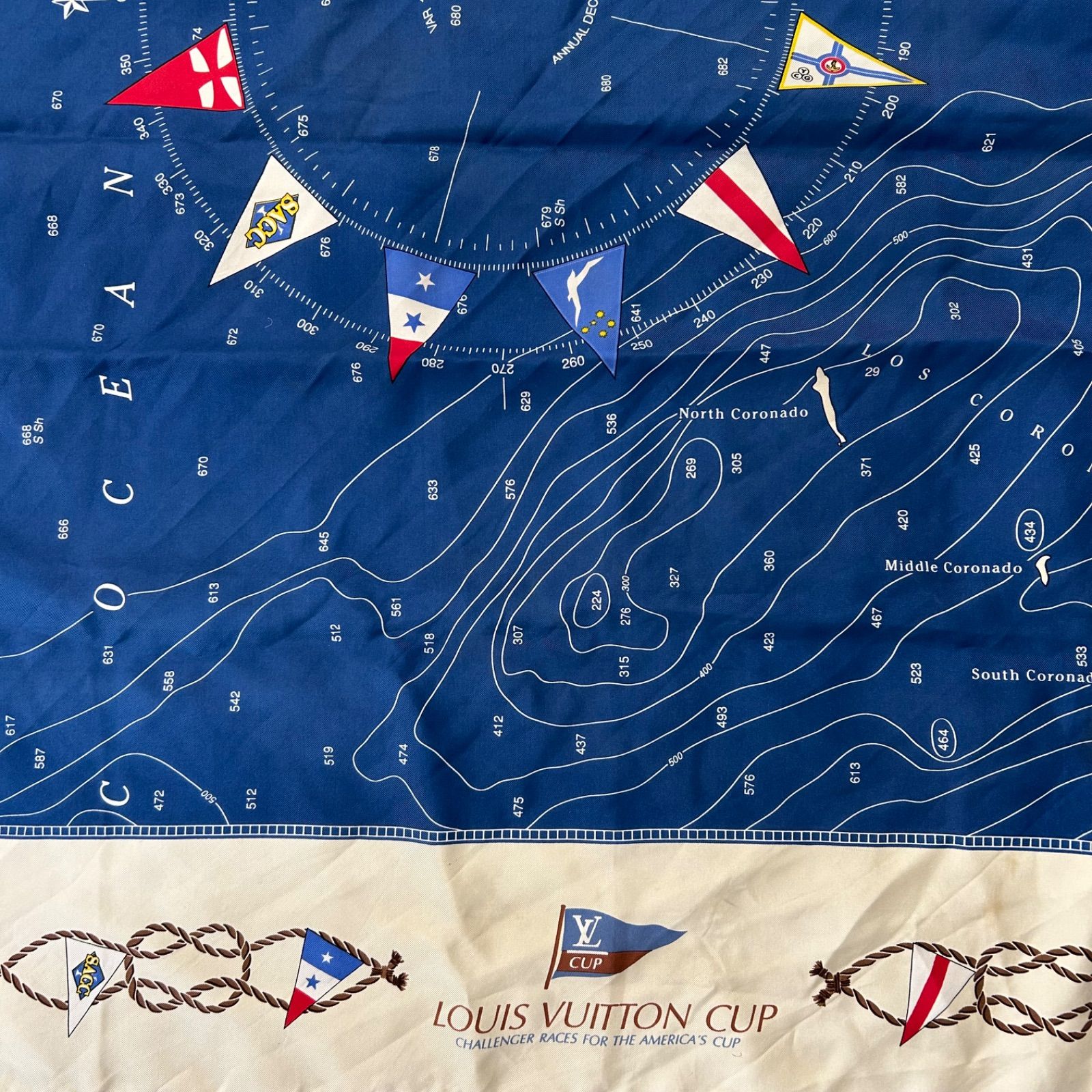 Louis Vuitton 海図デザイン スカーフ Louis Vuitton 海図デザイン スカーフ - メルカリ