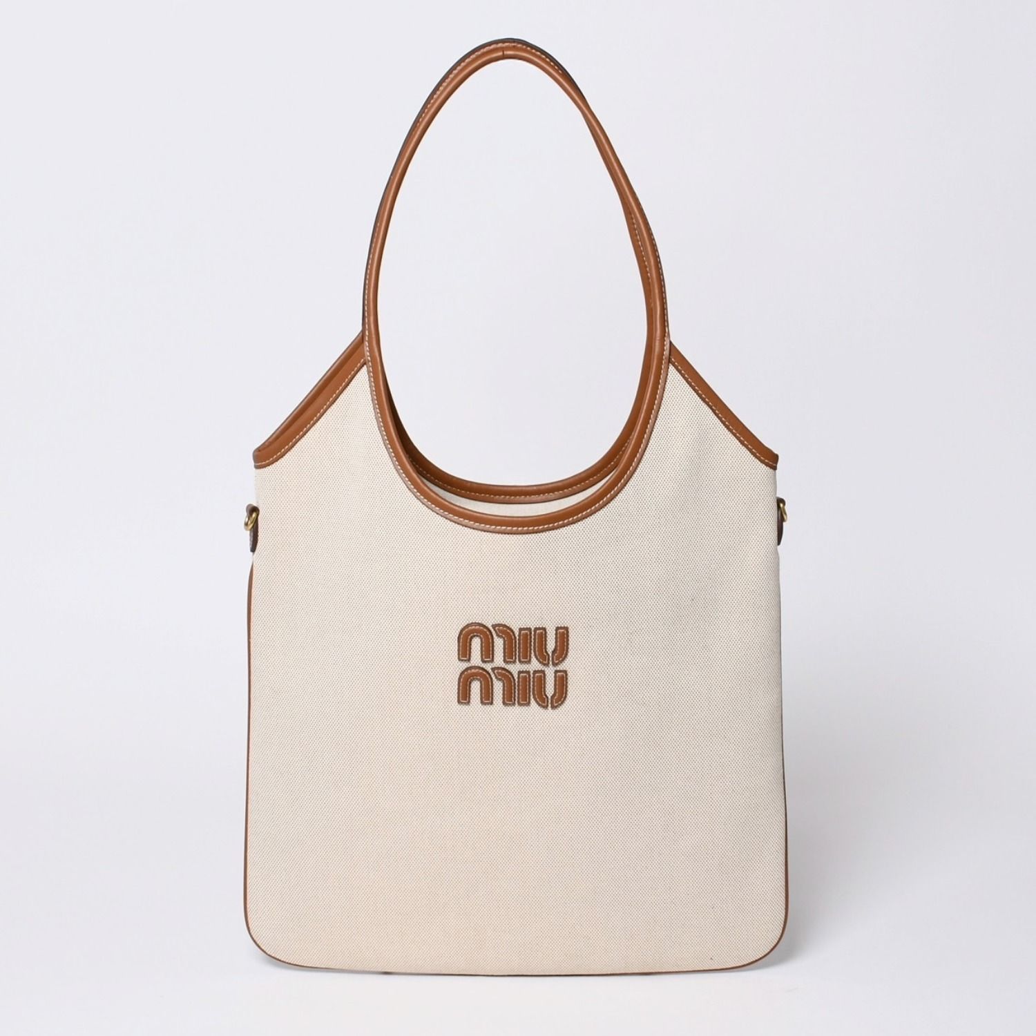 新品未使用 MIUMIU ミュウミュウ ロゴ トートバッグ ショルダーバッグ 