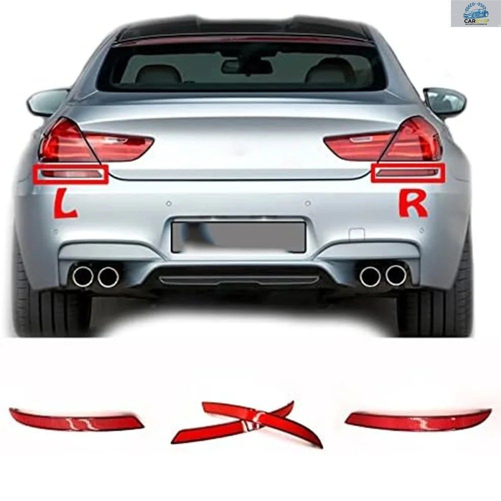 BMW 6シリーズ M6 F06 F12 F13 2011-2018用リアバンパーリフレクター 1 