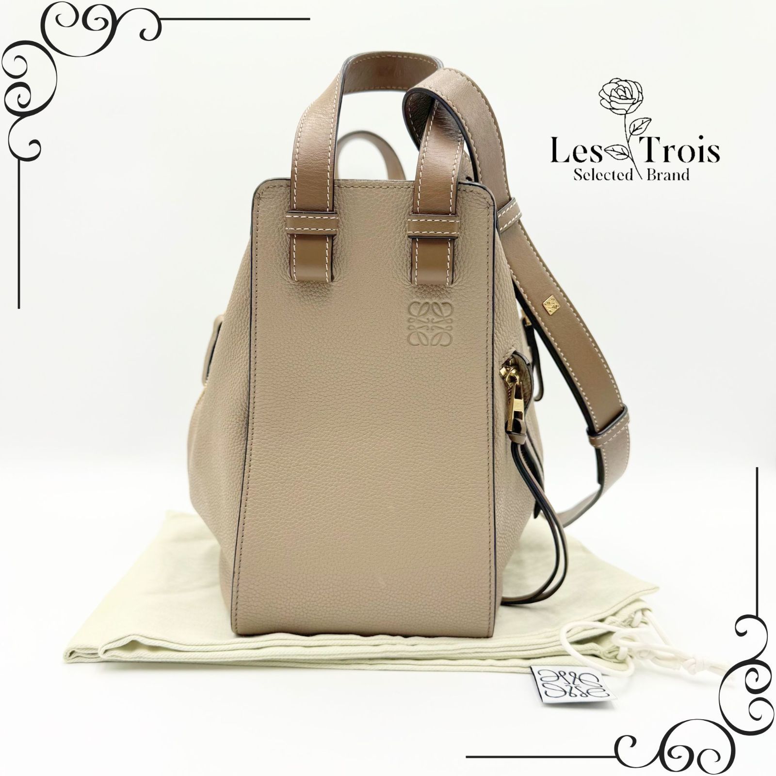 LOEWE ロエベ ハンモック ショルダーバッグ レザー アナグラム 2way 