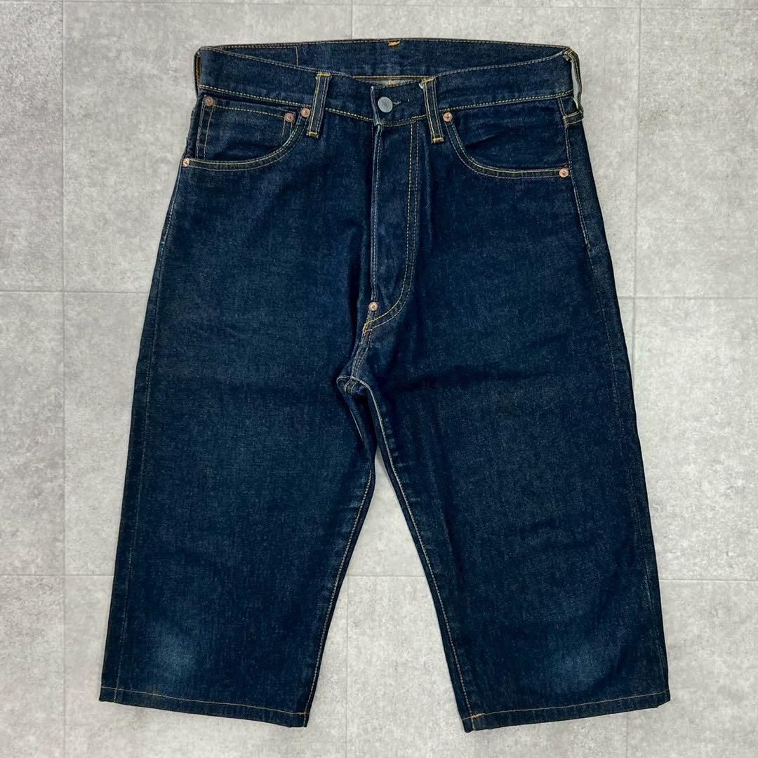 美品 EVISU エヴィス エビス ショーツ 膝下 デニム ジョーツ カモメ 1 
