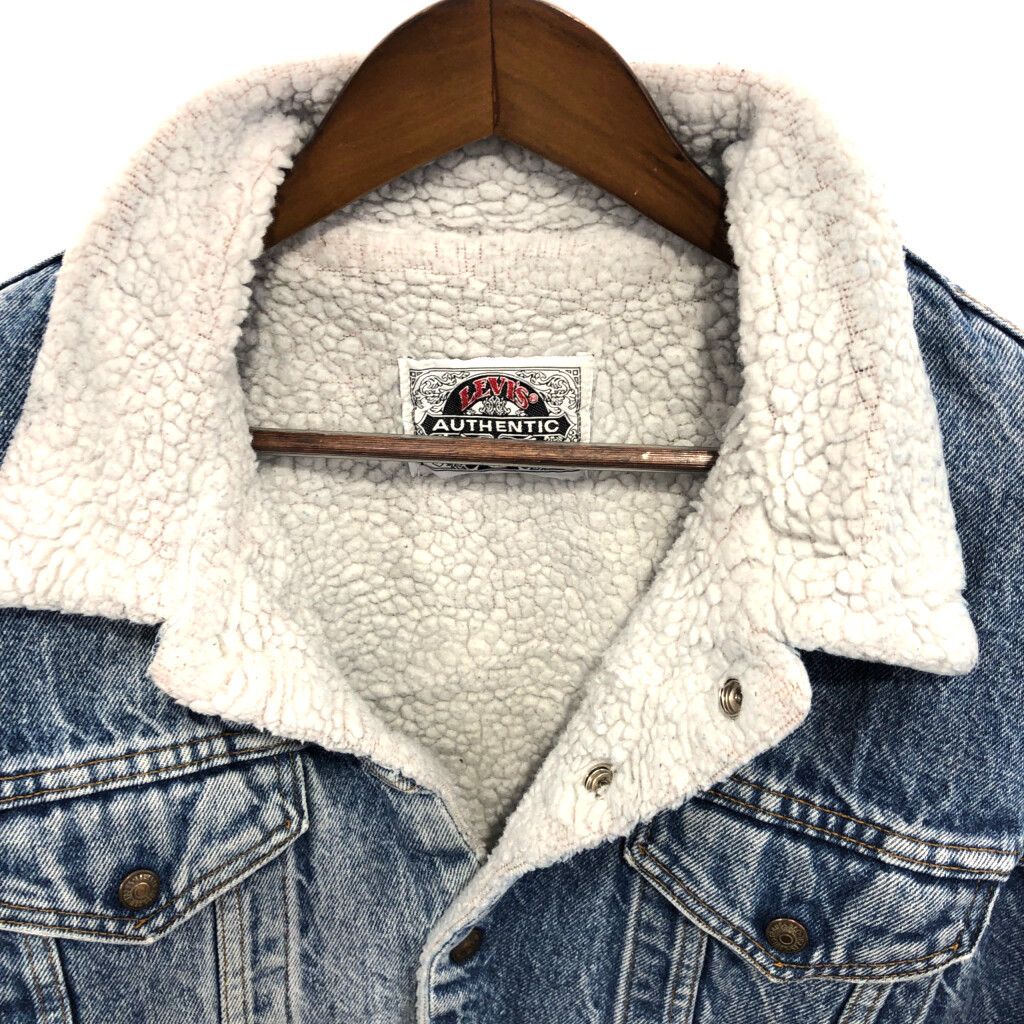 90年代 USA製 Levi's リーバイス 71608-0216 デニム ボアジャケット