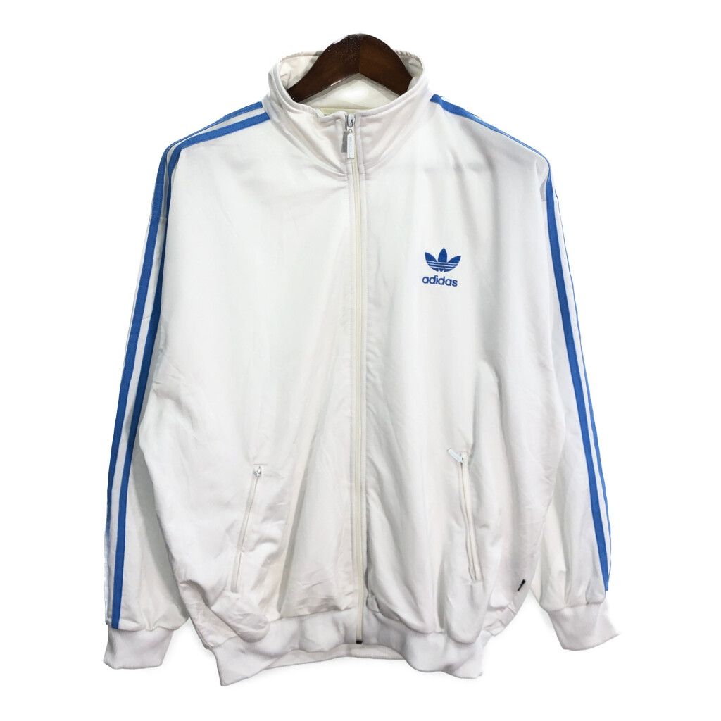 80年代 adidas アディダス トラック ジャケット ホワイト F 180 80年代 adidas アディダス トラック ジャケット ホワイト (メンズ F180