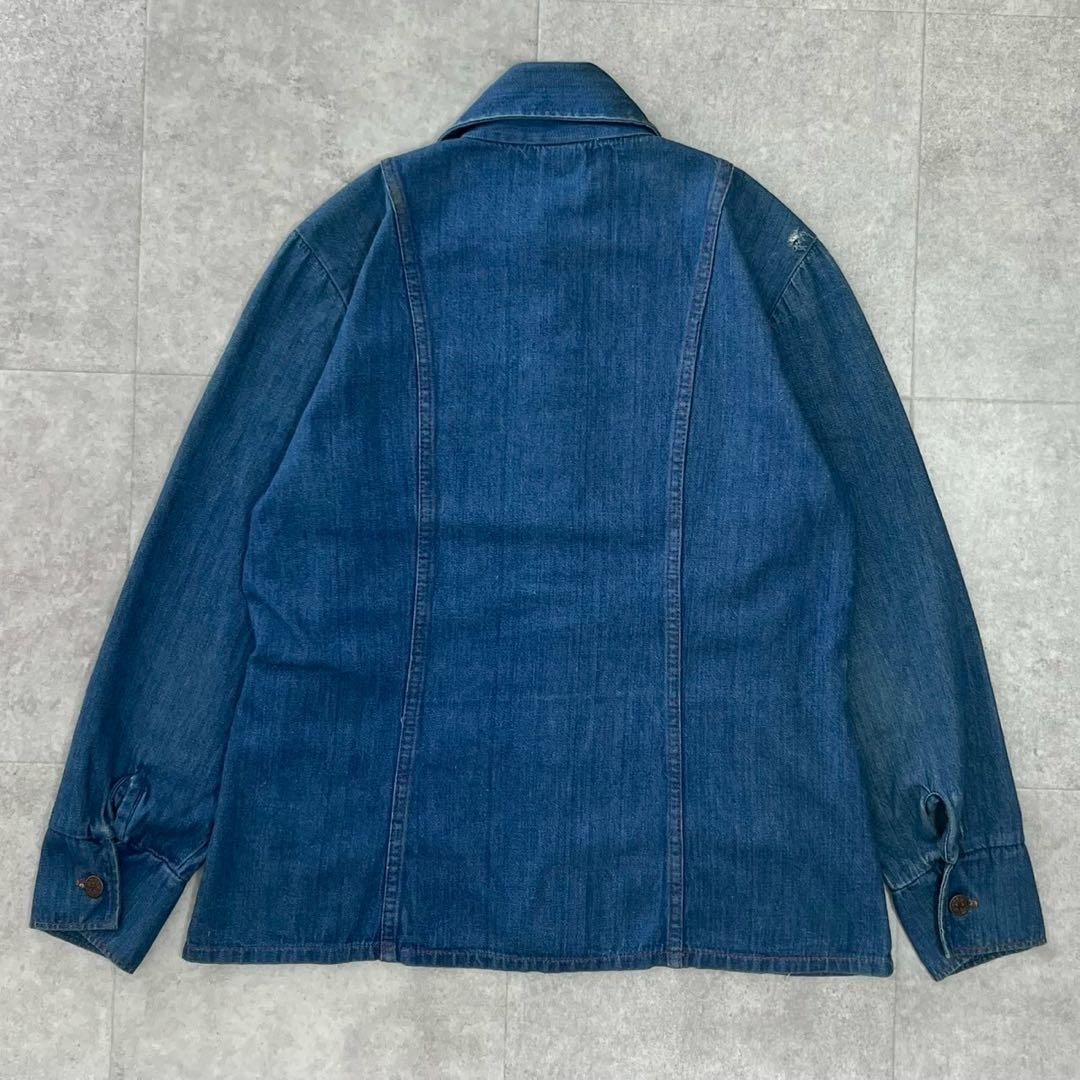 70s デニムカバーオール メキシカンシャツ デニムジャケット 
