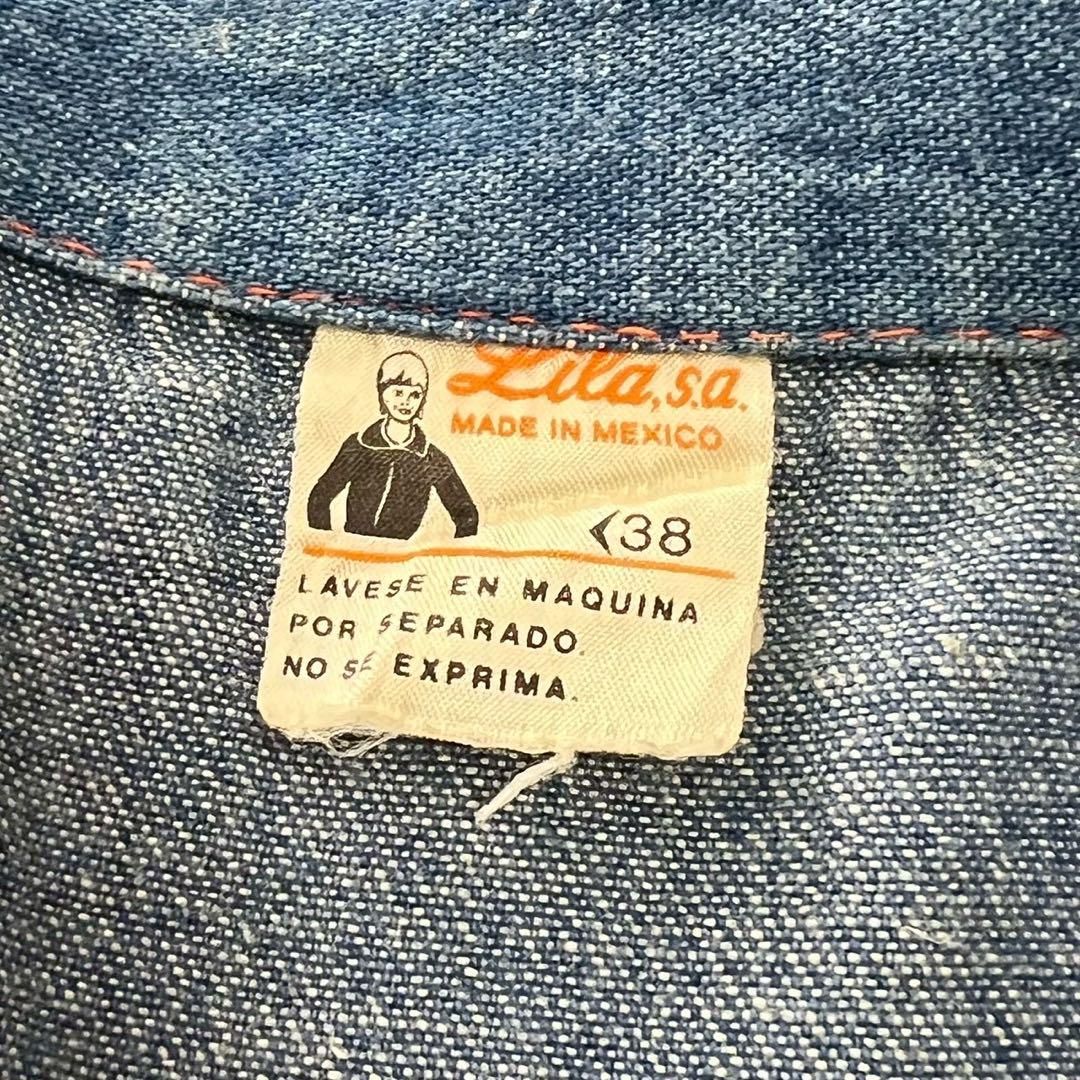 70s デニムカバーオール メキシカンシャツ デニムジャケット 