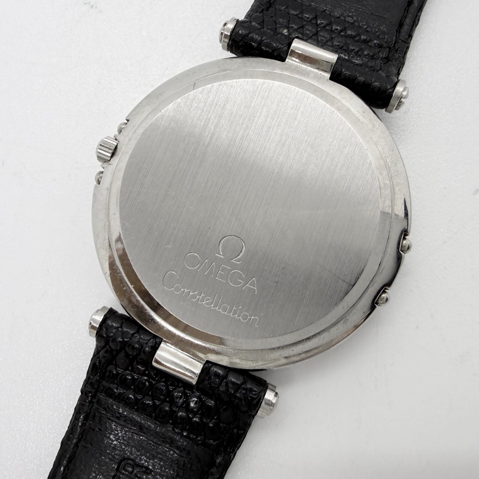 OMEGA オメガ コンステレーション ブラック QZ ユニセックス