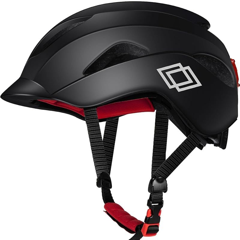 Mixiu 自転車ヘルメット ロードバイク ヘルメット CE認証 耐衝撃 通気性 LEDテールランプ 自転車用ヘルメット 超軽量 ロードバイク マウンテンバイク サイズ調整可能 サイクリングヘルメット 街乗り 通勤 通学 男女兼用 1