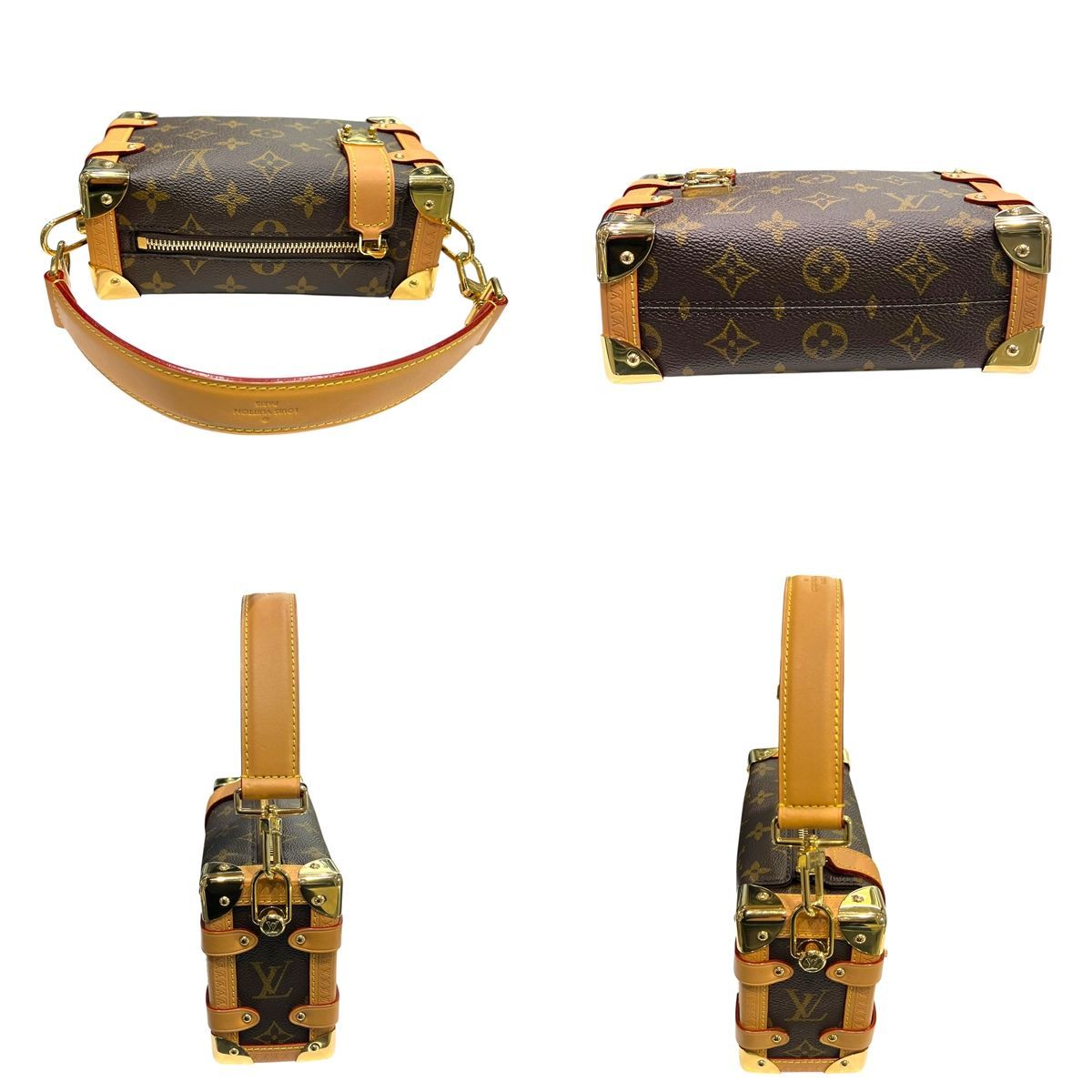 【中古】 LOUIS VUITTON ルイ・ヴィトン M46815 サイドトランク PM ショルダーバッグ モノグラム ゴールド金具25029910 SA LOUIS VUITTON（ルイ・ヴィトン） サイドトランクPM モノグラム