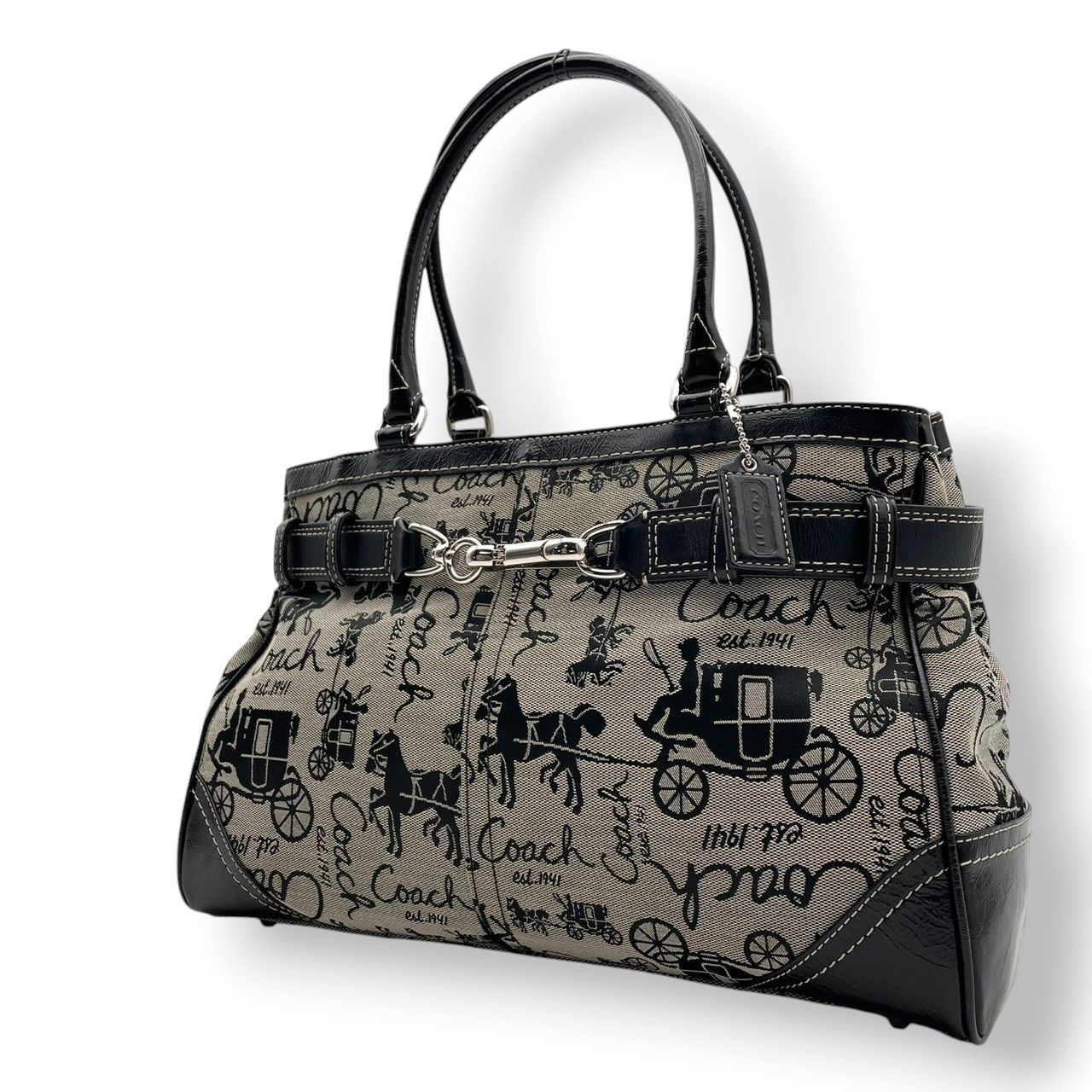 美品 コーチ COACH トートバッグ ワンショルダー ハンドバッグ 