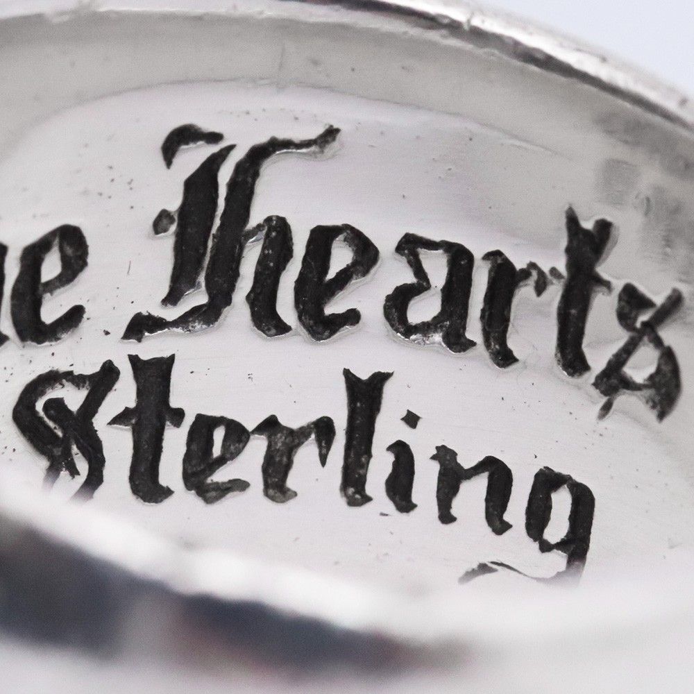 18号 CHROME HEARTS ハートインバンドリング シルバー - メルカリ