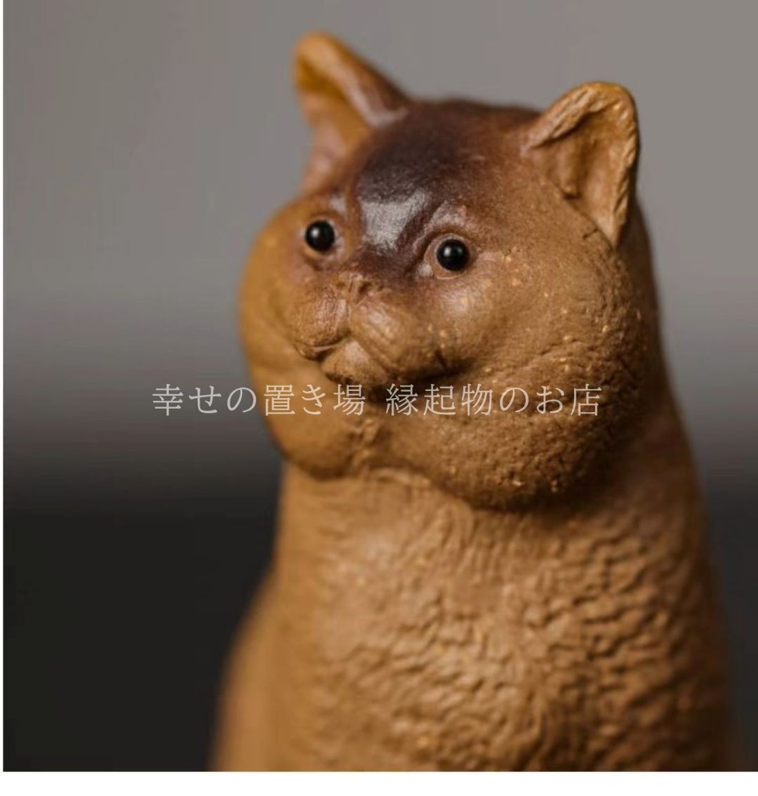 エジプトの猫の置物 銅製 ねこ 金 オブジェ エジプトの猫の置物 金の装飾付き 銅製 置物