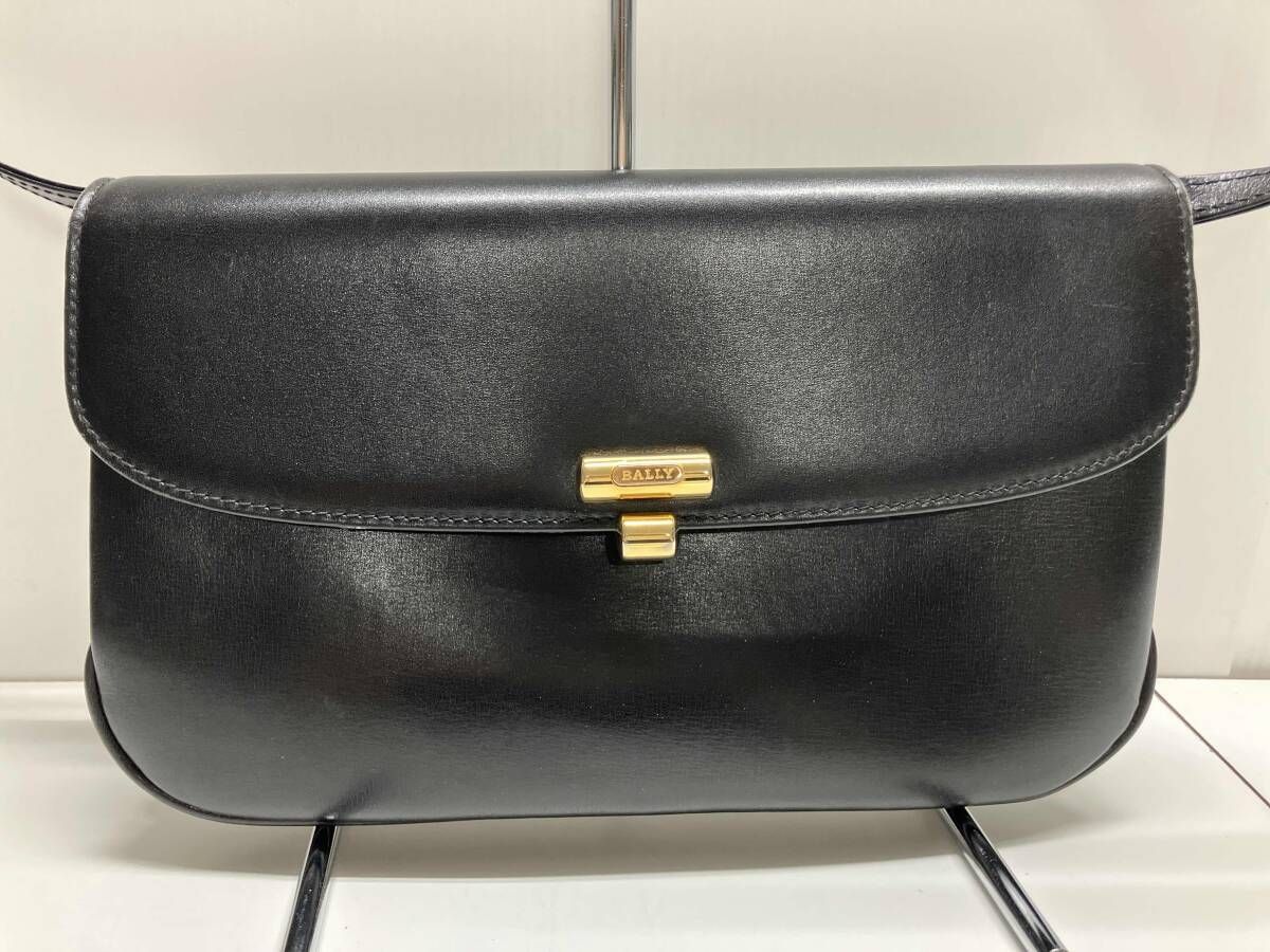 BALLY バリー ショルダーバッグ 2way クラッチバッグ / ブラック 状態 