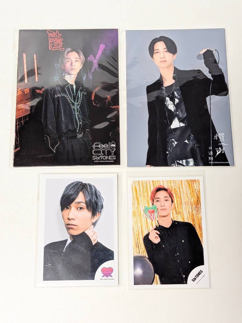 SixTONES 田中樹 フォトセット&ミニフォト 4点セット Feel da CITY/慣