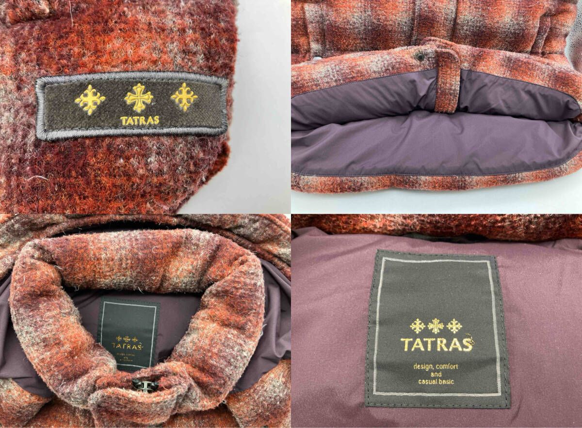 TATRAS DOWN VEST タトラス MTA13A4166 フラノウール ダウンベスト 赤