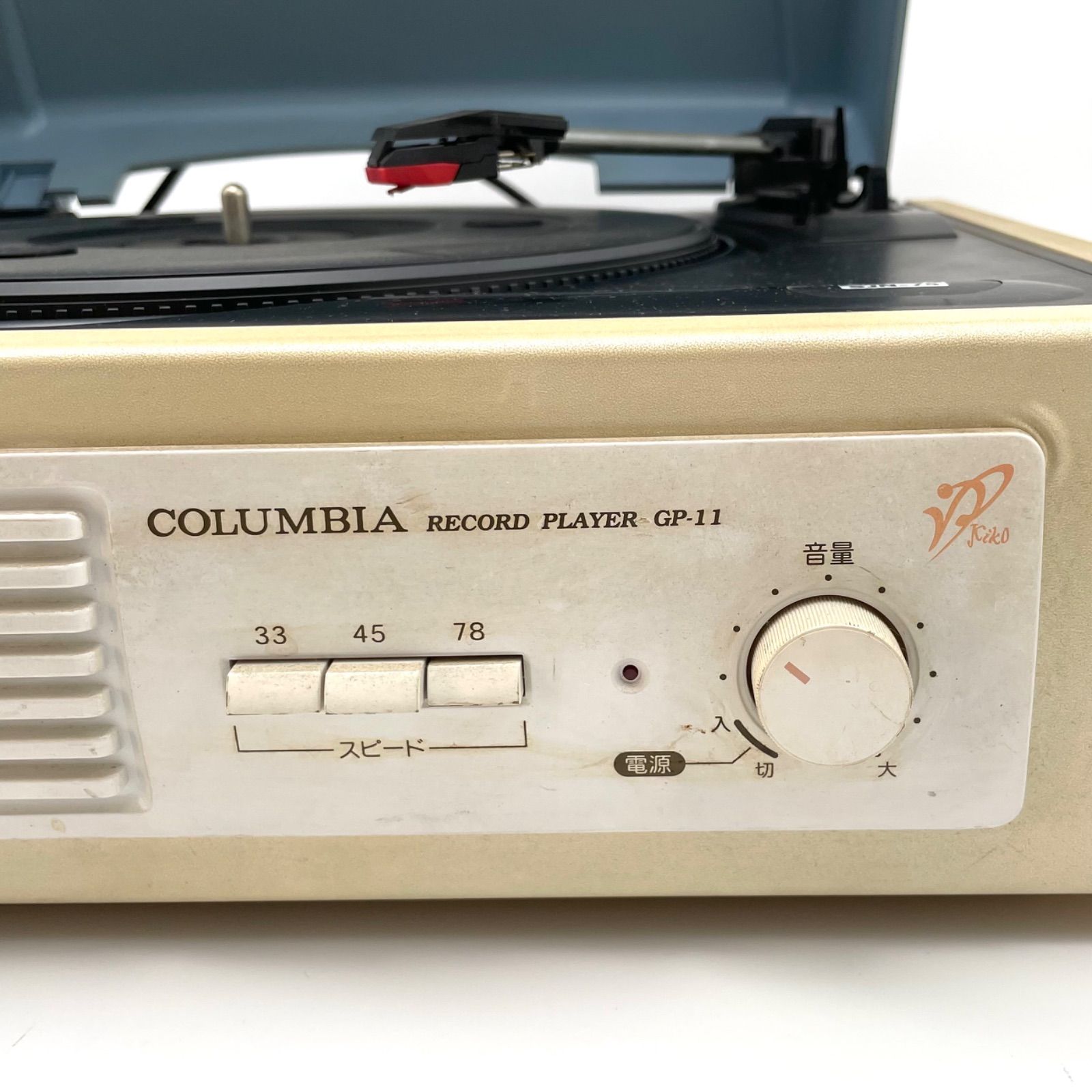 希少カラー COLUMBIA GP-11 レコードプレーヤー 電源OK - メルカリ