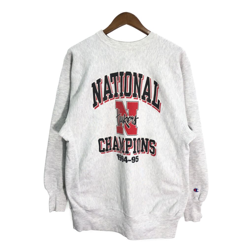 90年代 Champion チャンピオン REVERSE WEAVE リバースウィーブ ネブラスカ大学 スウェット(メンズ XX-LARGE) 中古 古着 R7000 90年代 Champion チャンピオン REVERSE WEAVE リバースウィーブ