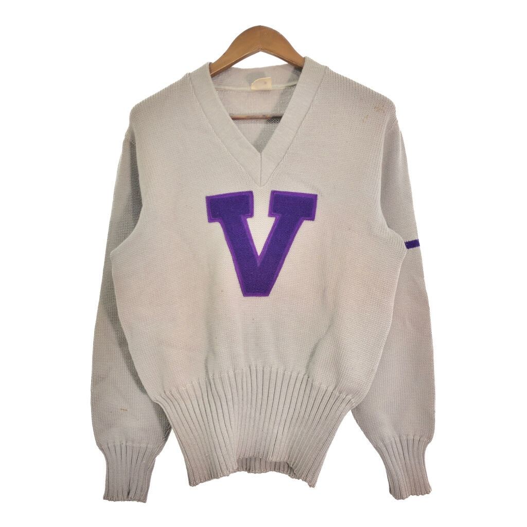 60年代 NELSON KNITTING MILLS レタードニットセーター ヴィンテージ 