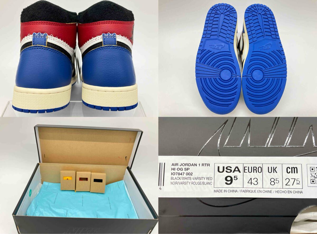 鑑定済】fragment design UNION Nike Air Jordan 1 Hi OG IO7847 002 